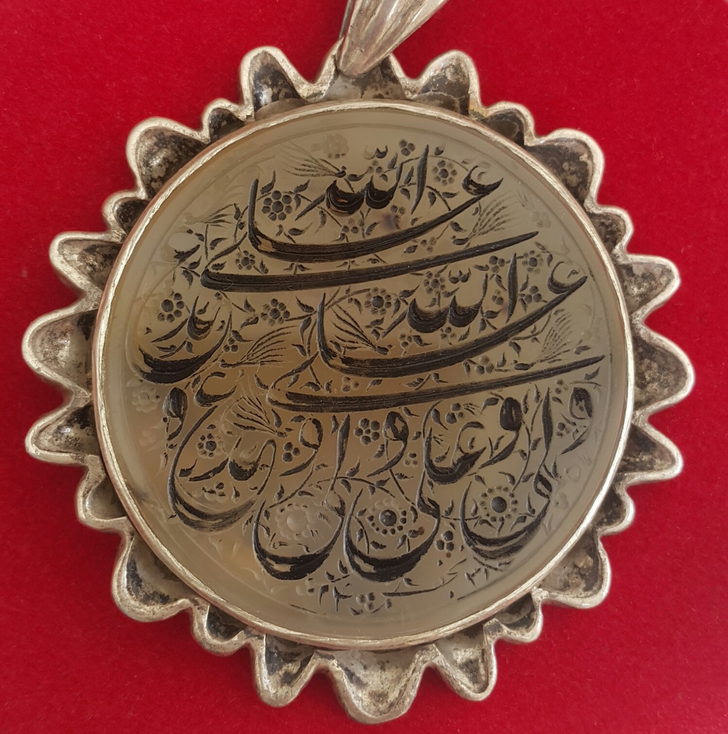 گردنبند نقره عقیق صددرصد یمنی یه شاهکارواقعی