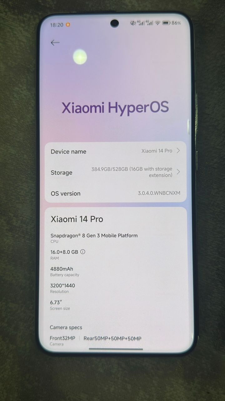 شیائومی 14 پرو 512 گیگ رم 16