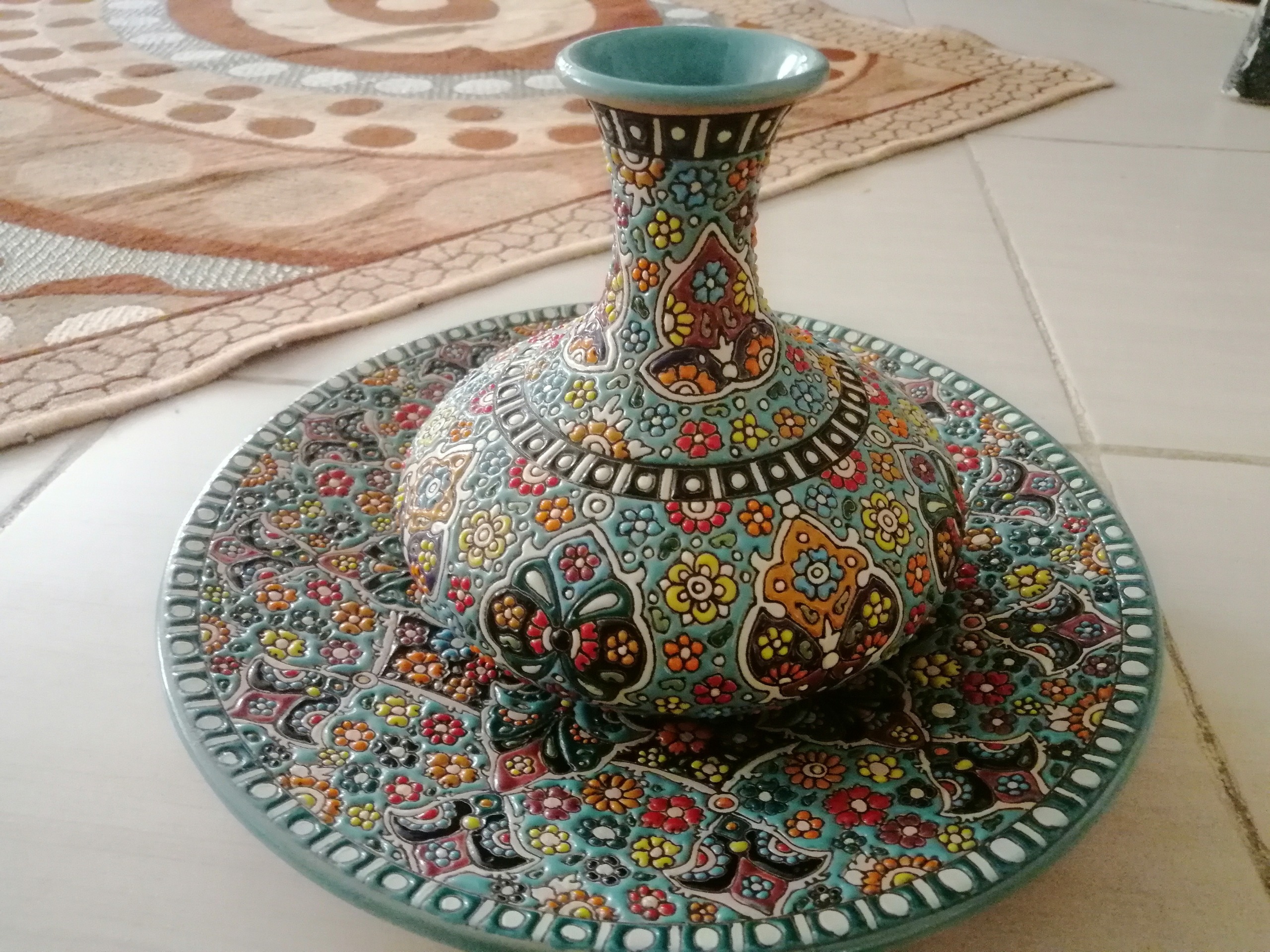 ظرف میناکاری بسیار زیبا