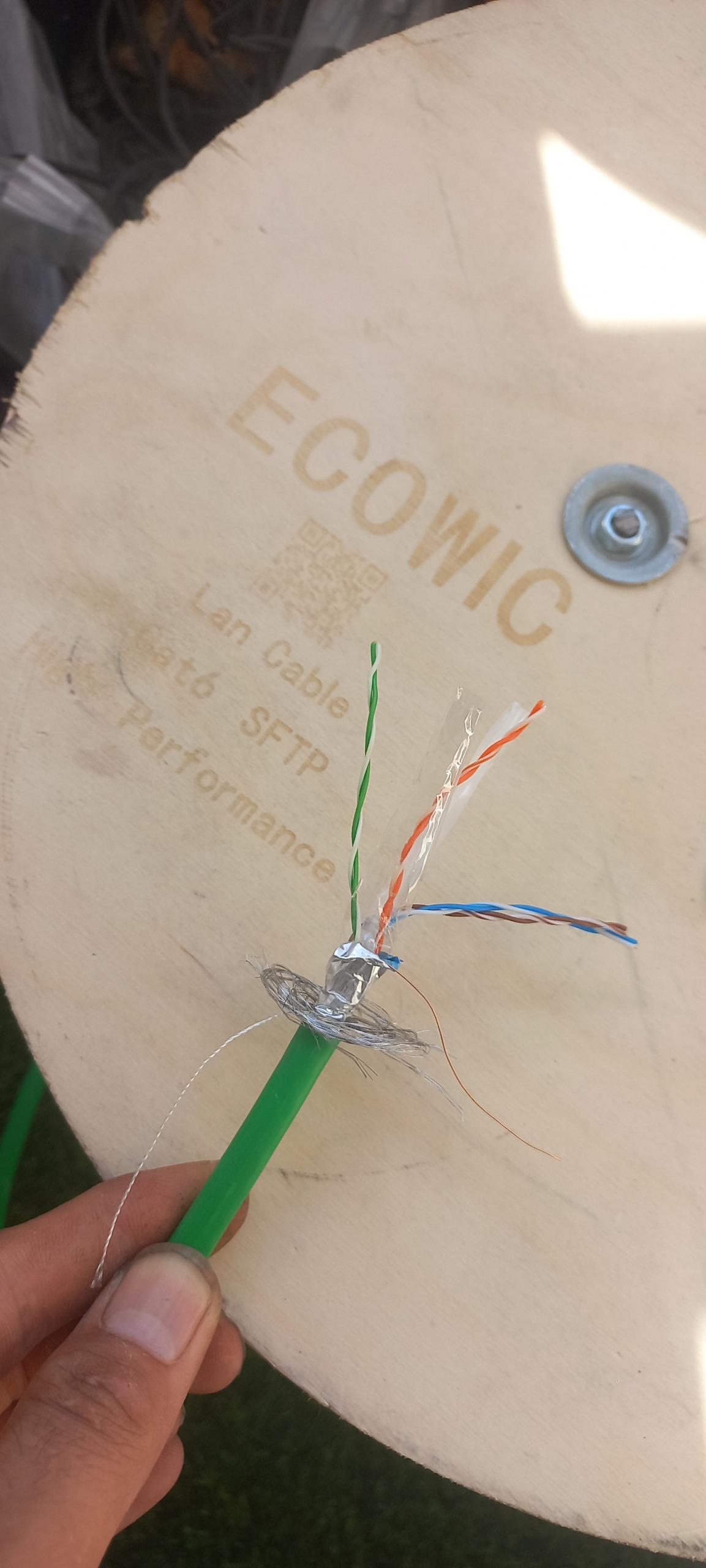 کابل شبکه cat6 fstp برند ecowic