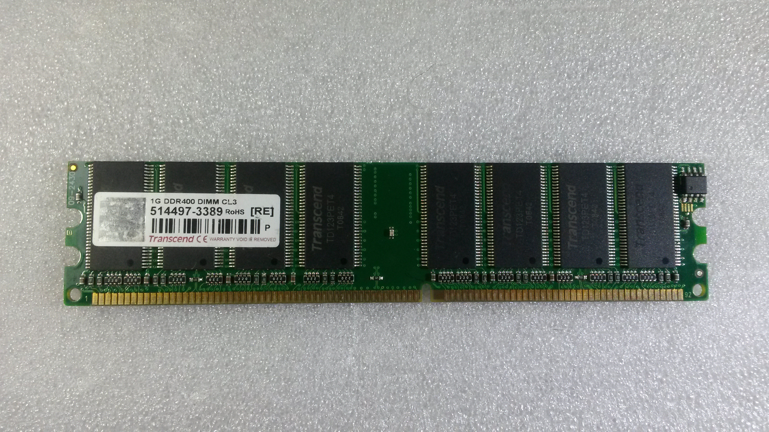 RAM DDR Transcent 1GB