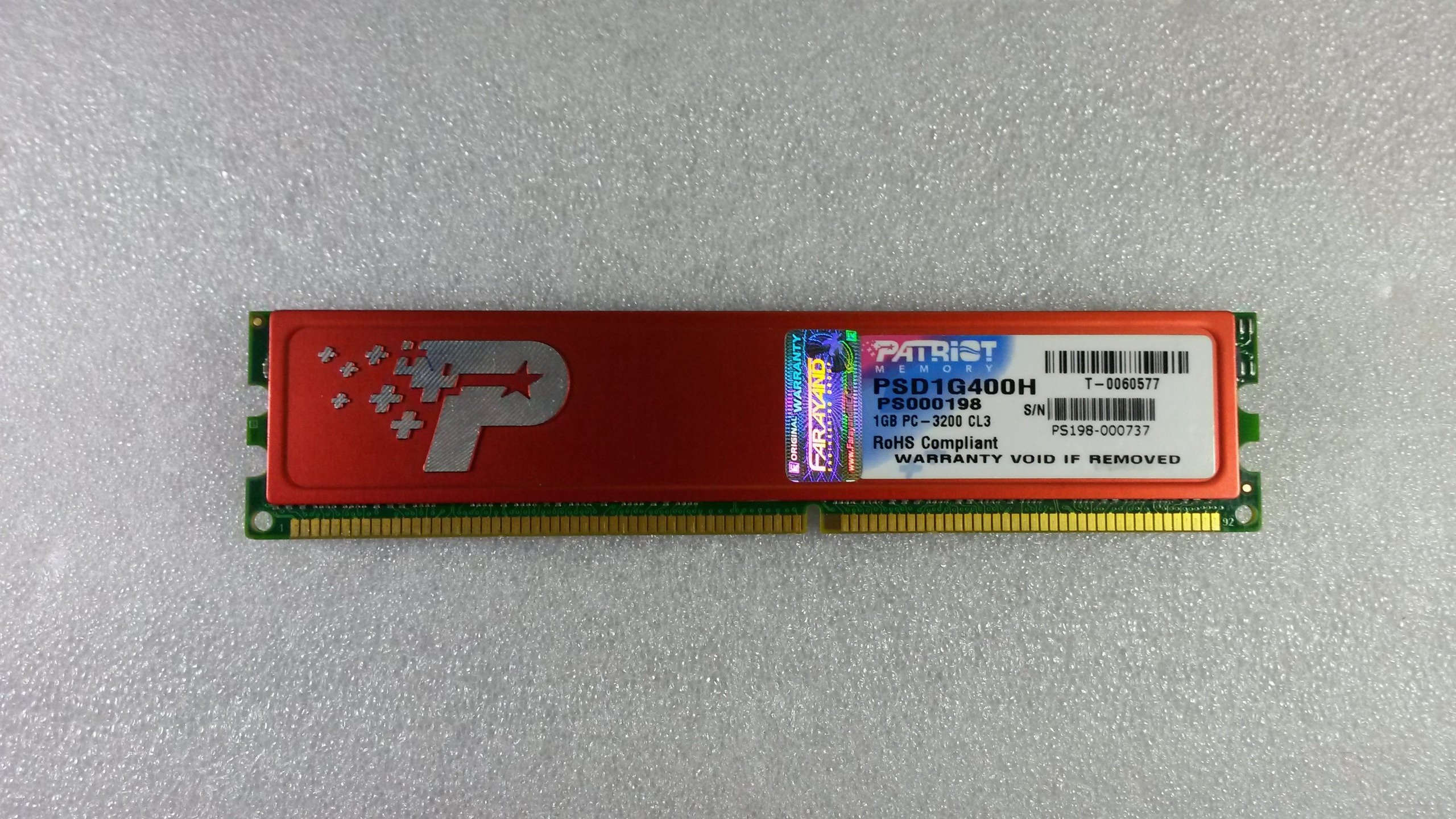 RAM DDR PATRIOT 1GB