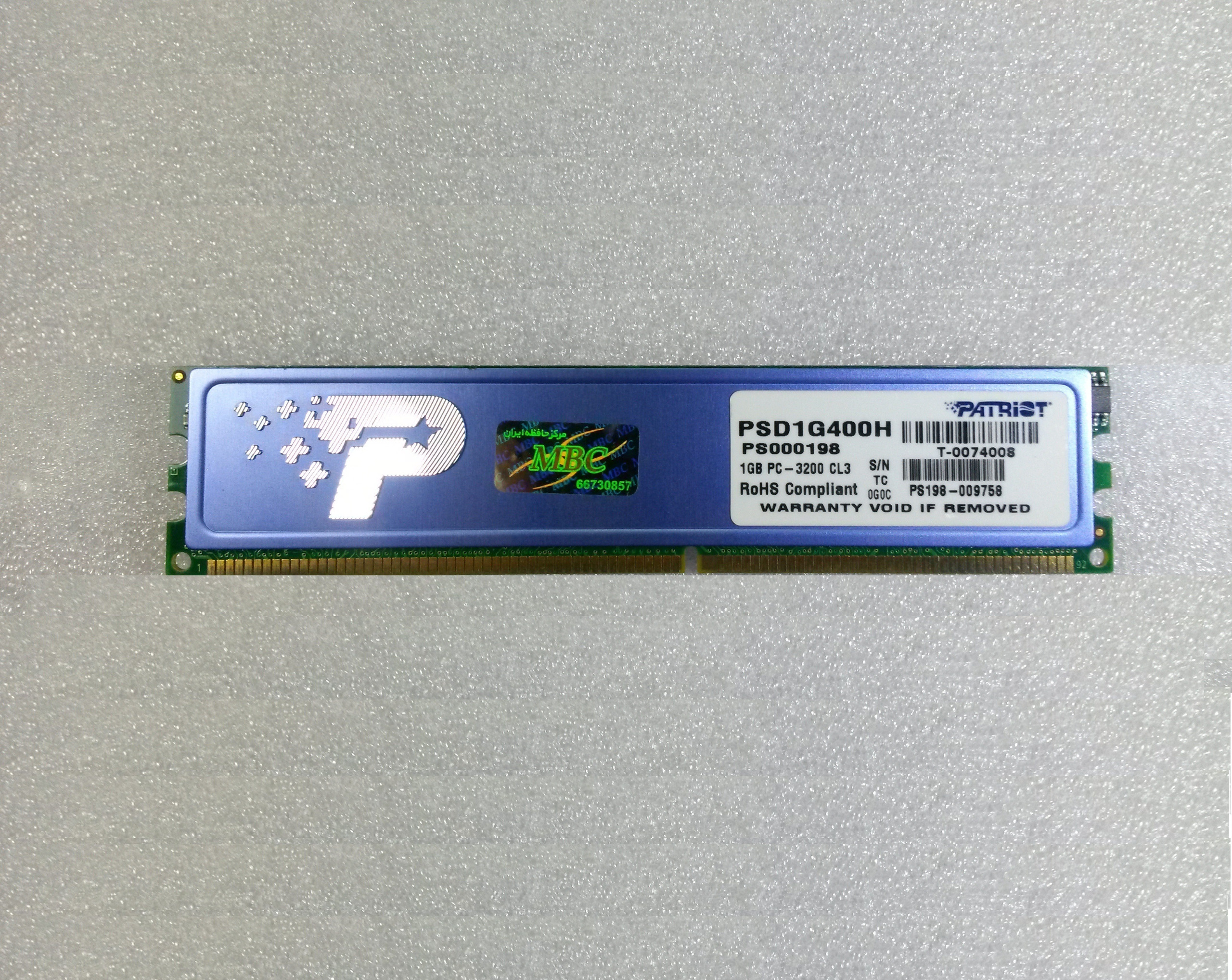 RAM DDR PATRIOT 1GB