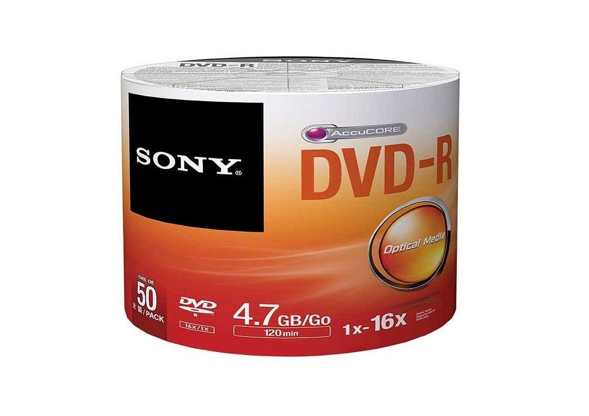 DVD خام اوریجینال SONY بسته 50 عددی