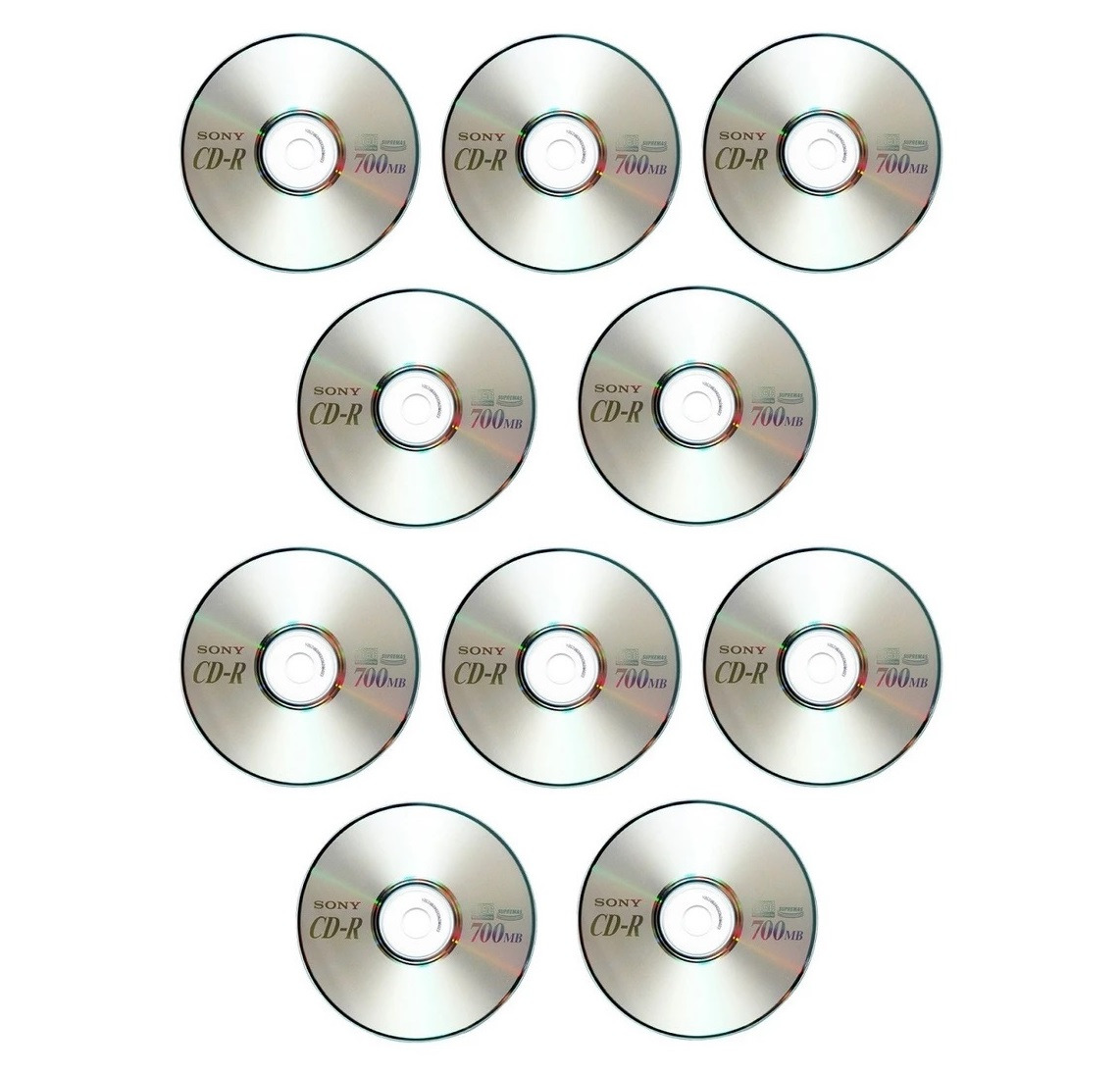 CD خام اوریجینال SONY بسته 10 عددی