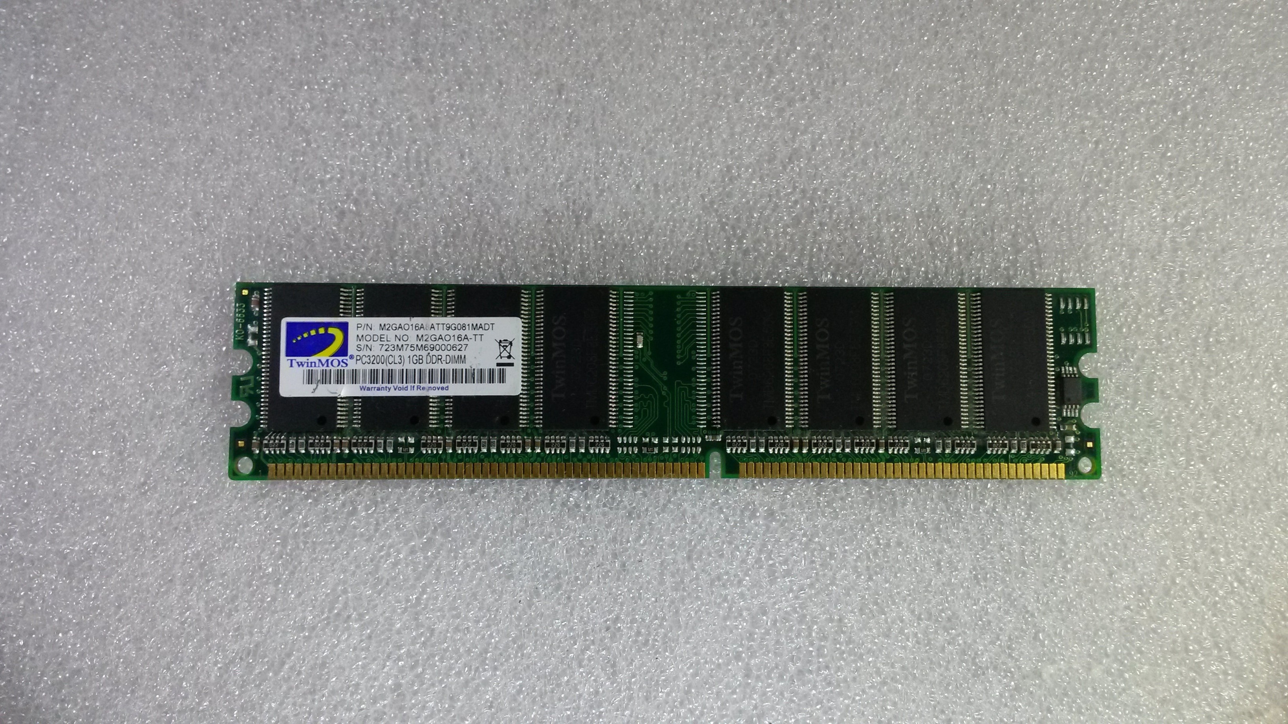 RAM DDR TwinMos 1GB