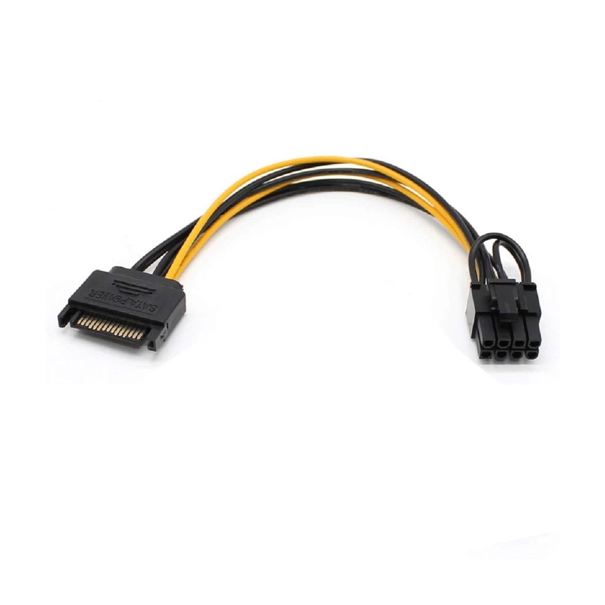 کابل تبدیل برق SATA به 8 و 6 پین کارت گرافیک