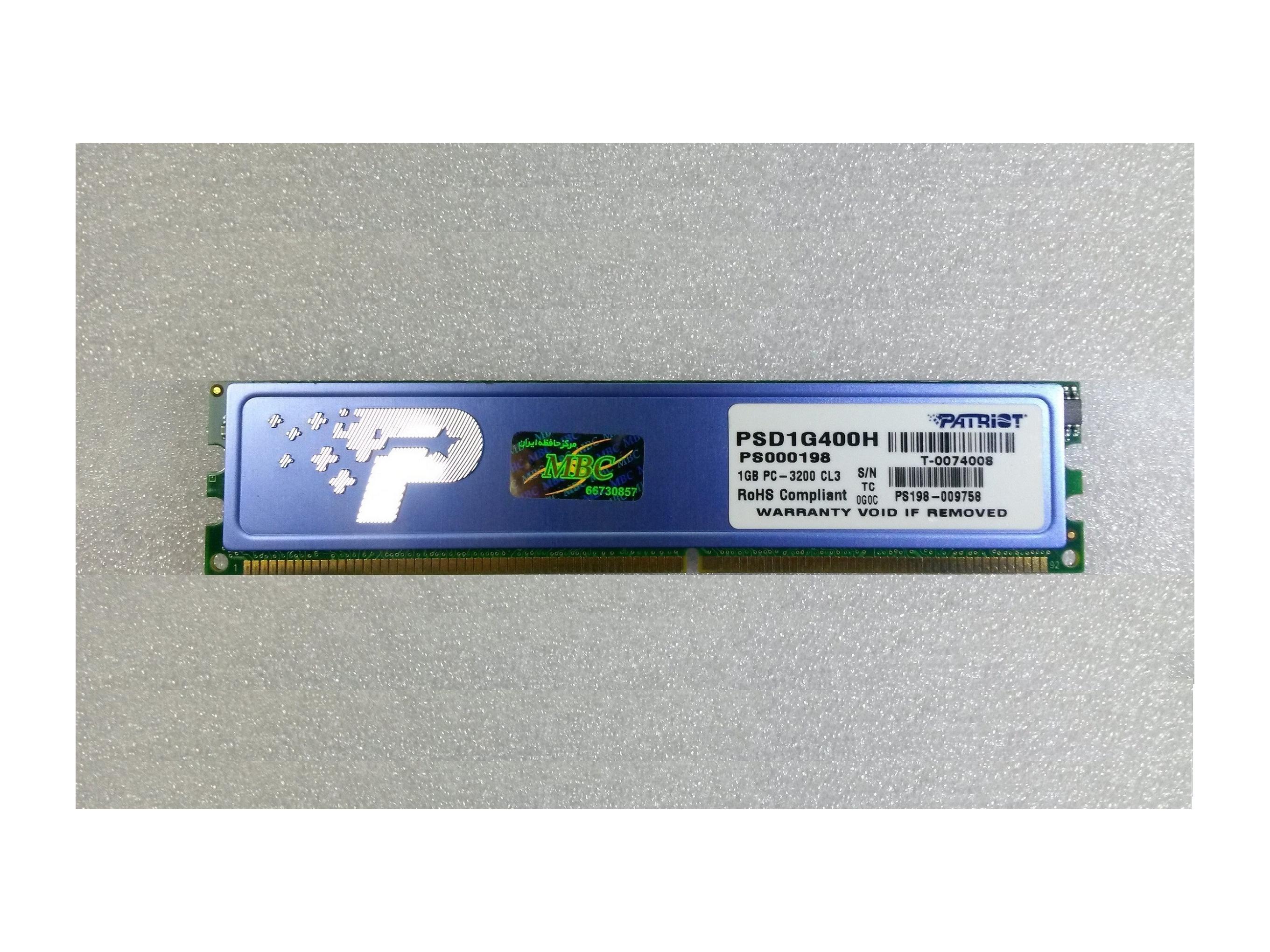 RAM DDR PATRIOT 1GB