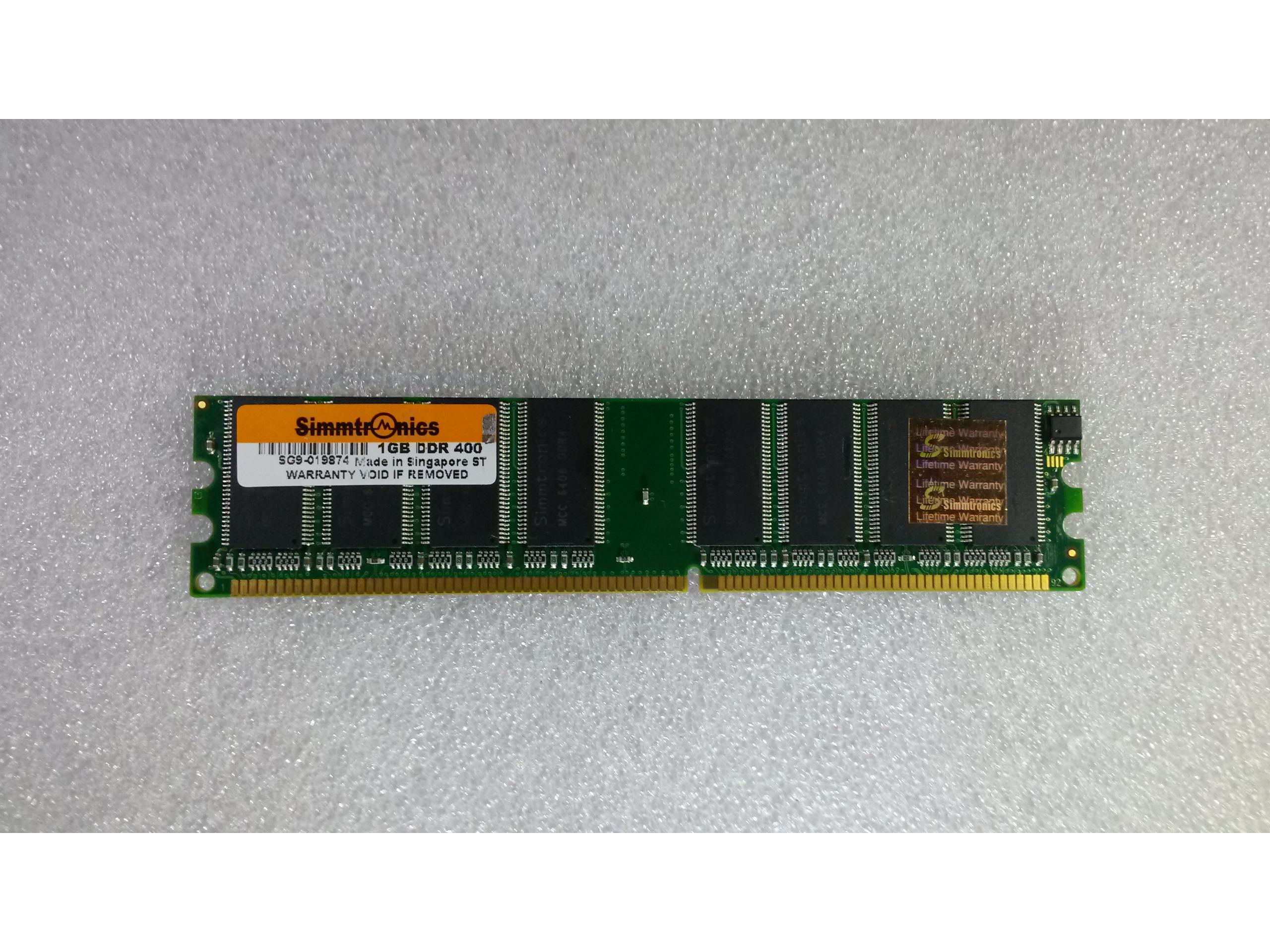 RAM DDR SimmtrOnics 1GB