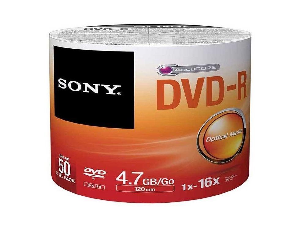 DVD خام اوریجینال SONY بسته 50 عددی