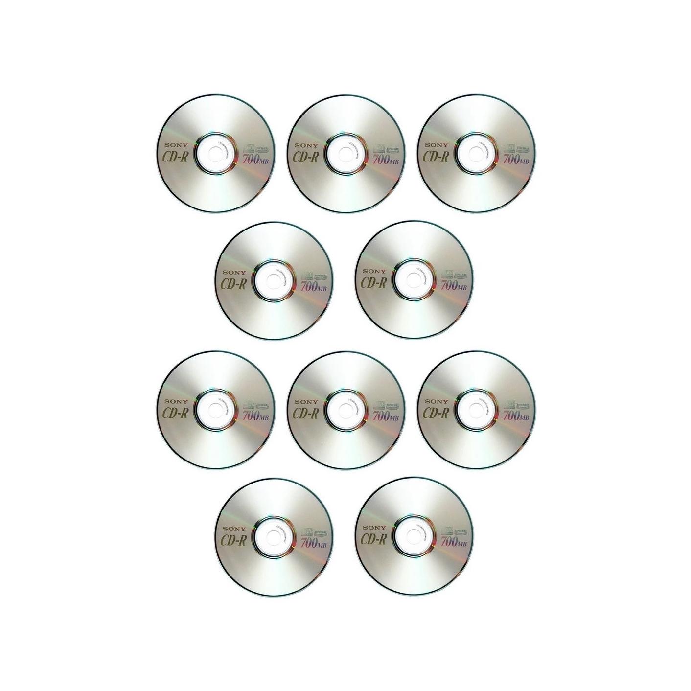 CD خام اوریجینال SONY بسته 10 عددی