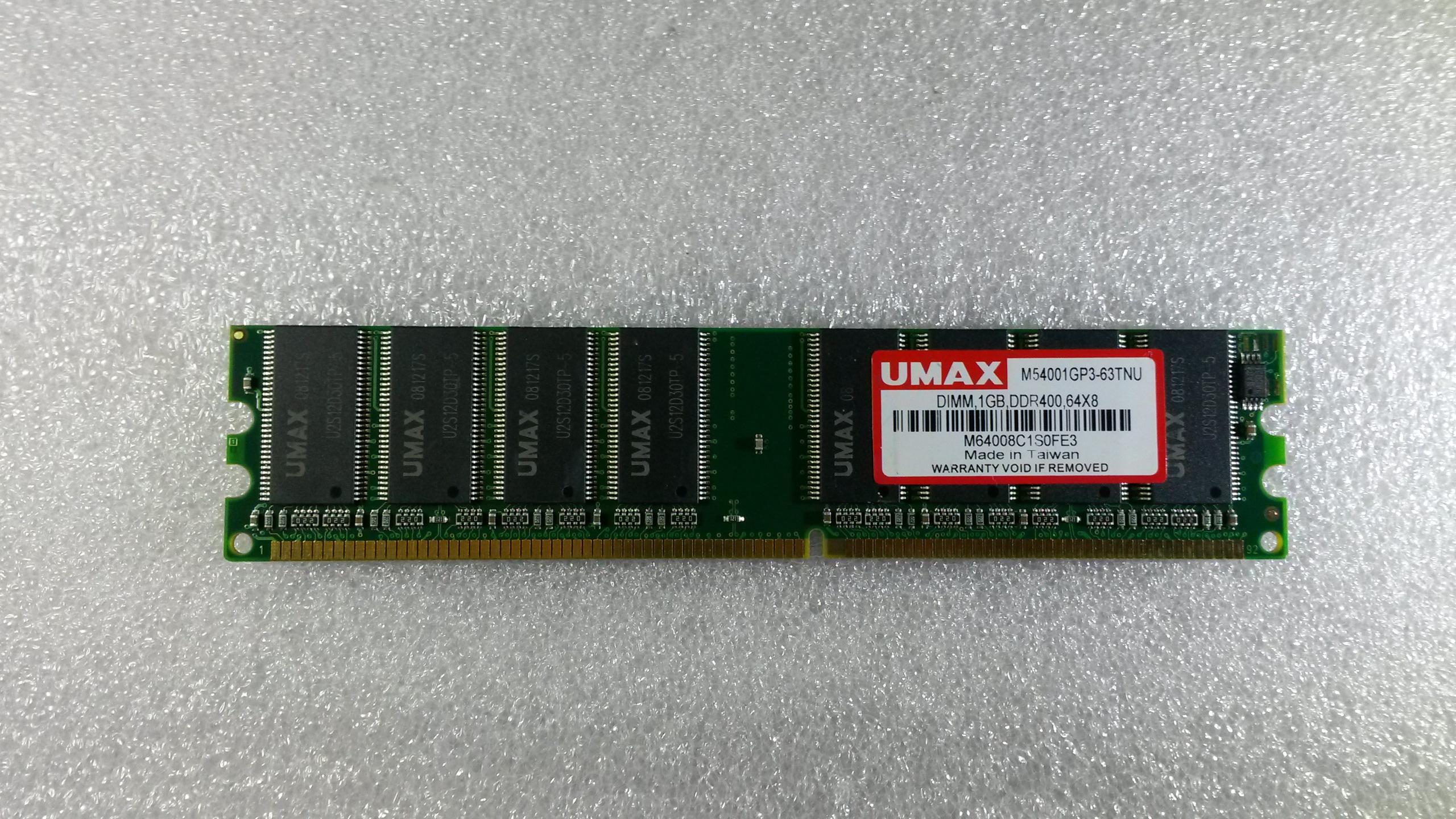 RAM DDR UMAX 1GB