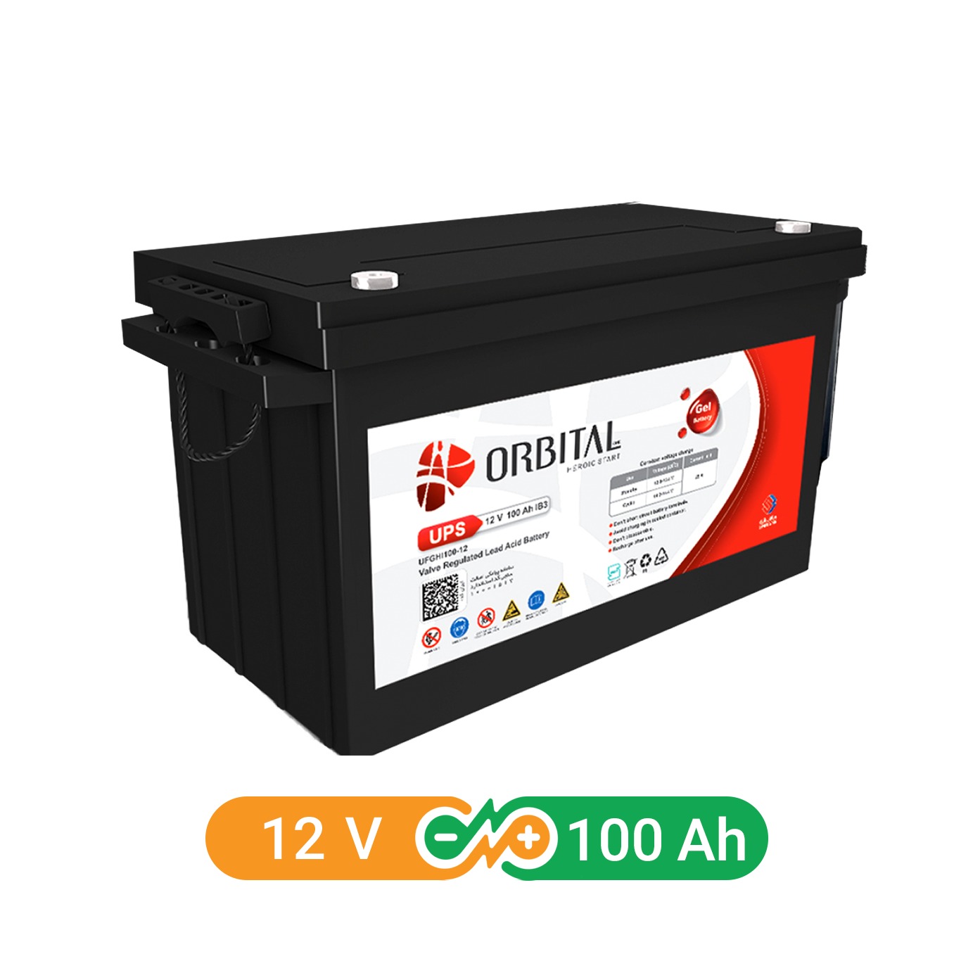 باتری ژل 12 ولت 100 آمپر اوربیتال سولار