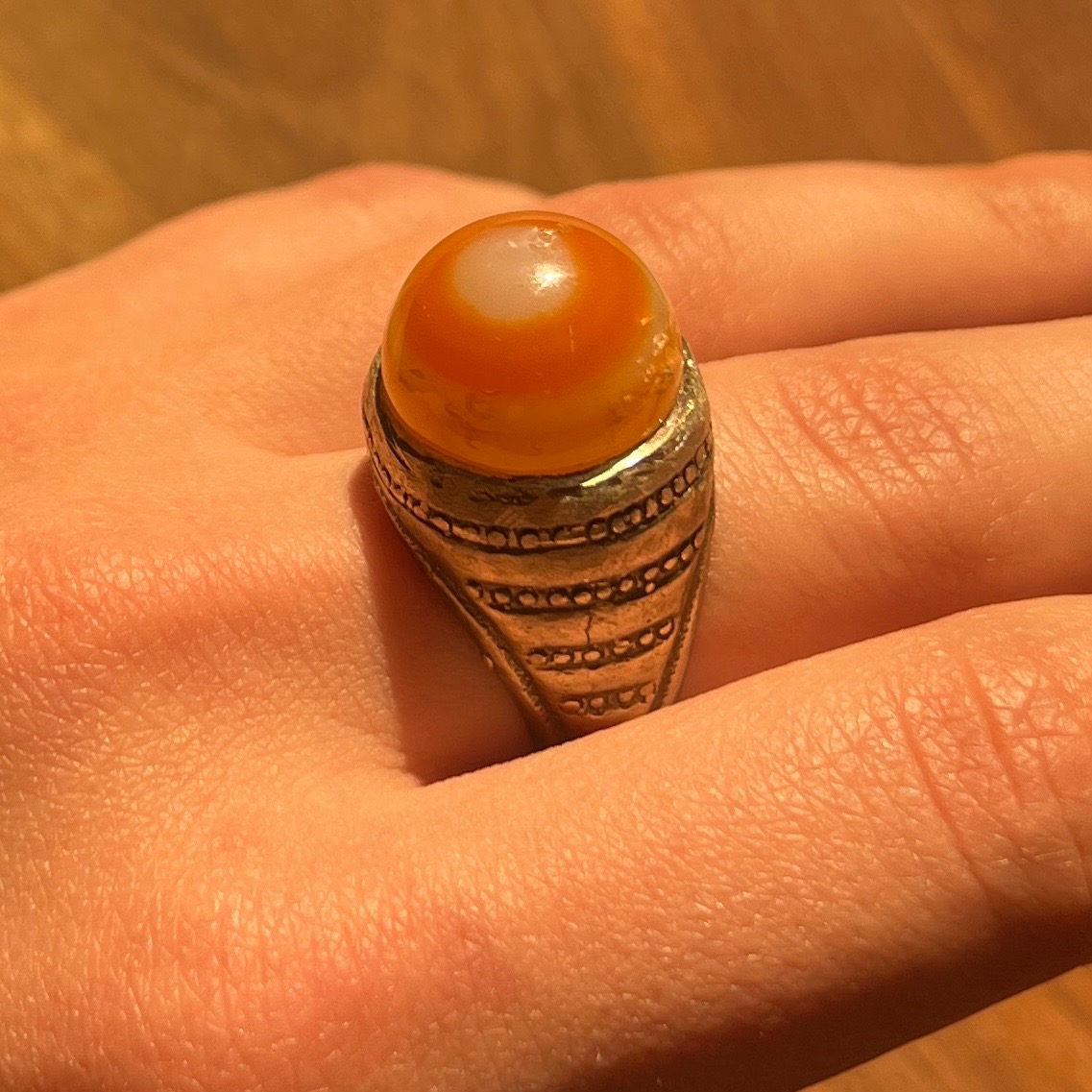 انگشتر نقره قدیمی بسیار زیبا کلکسیونی کد 1