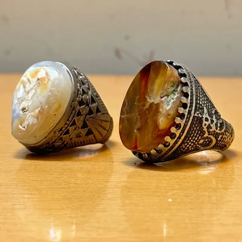 2 عدد انگشتر قدیمی اعیانی بسیار زیبا