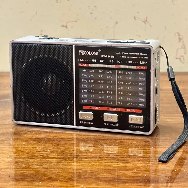 رادیو چراغ قوه دار فلاش خور سالم