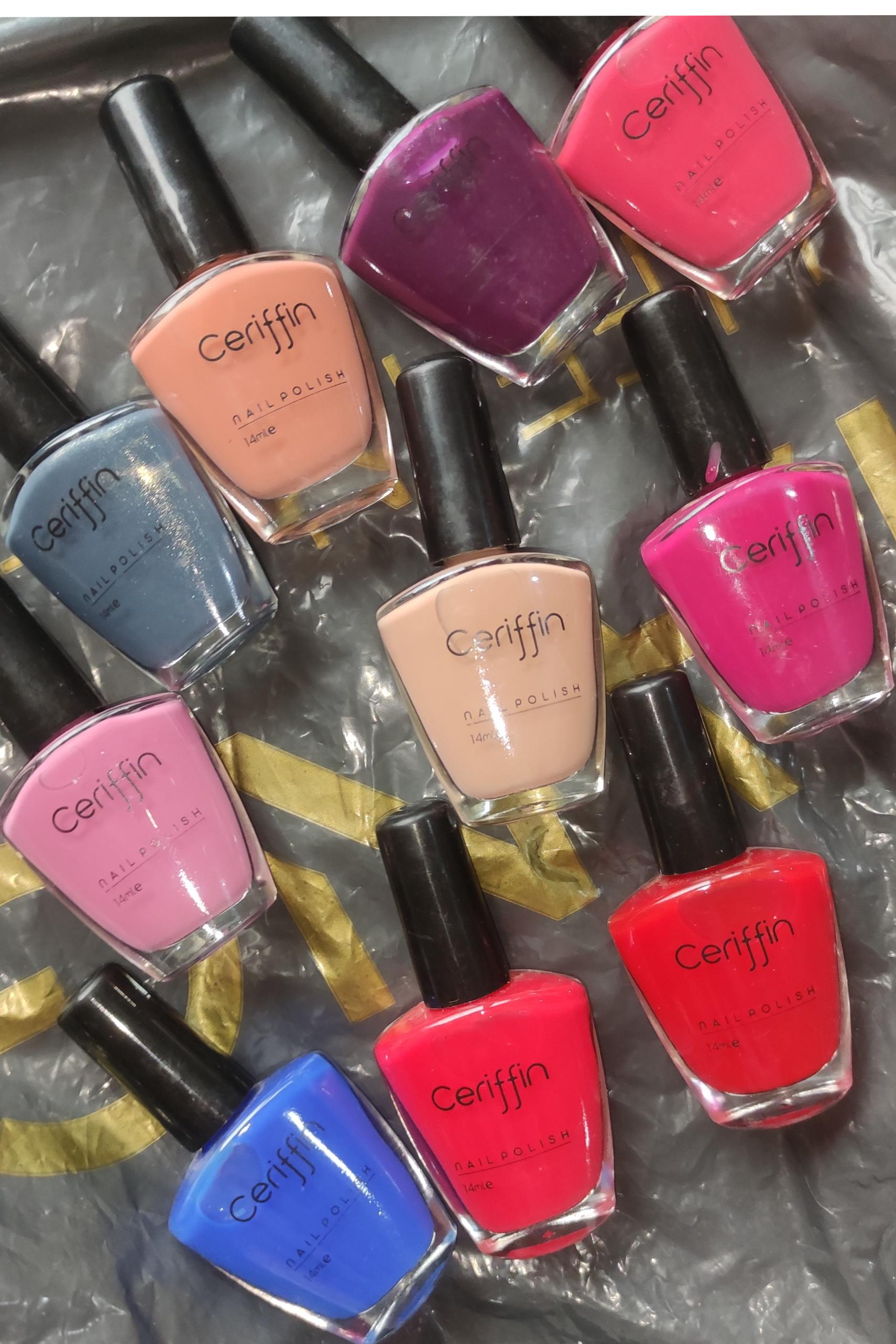 پک 10 عددی لاک ناخن ceriffin اورجینال