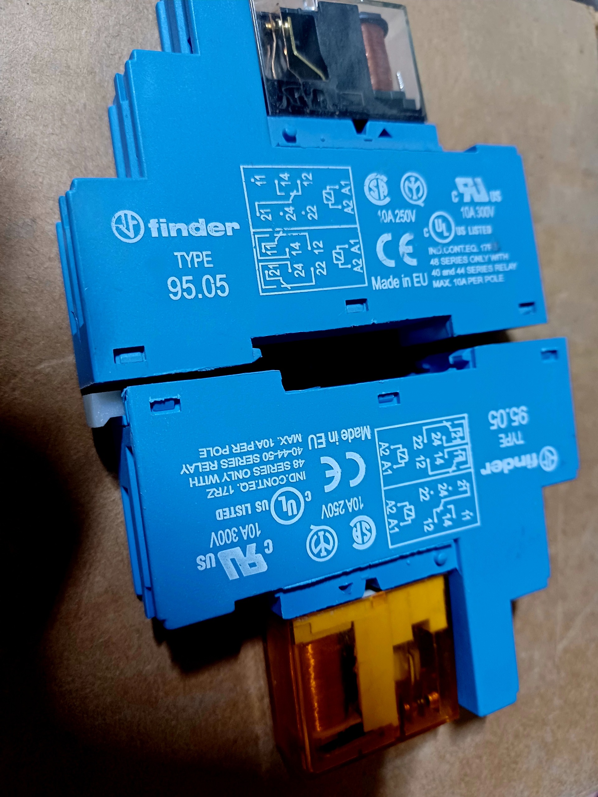 رله نو همراه پایه پک 2 عددی