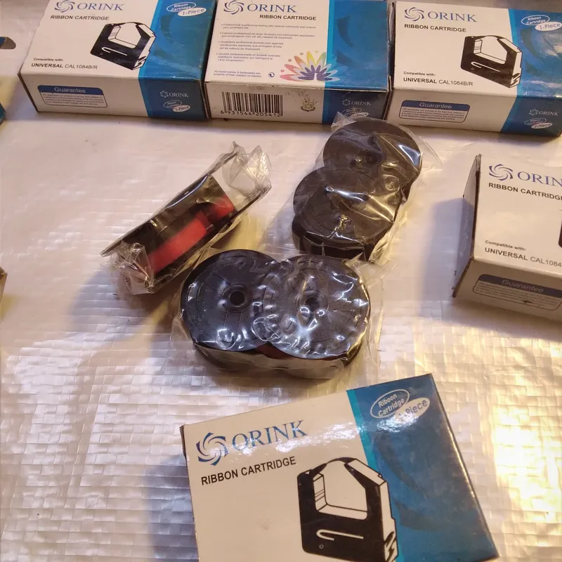 نوار 2رنگ مشکی قرمز13 میل ساعت و ماشین حساب