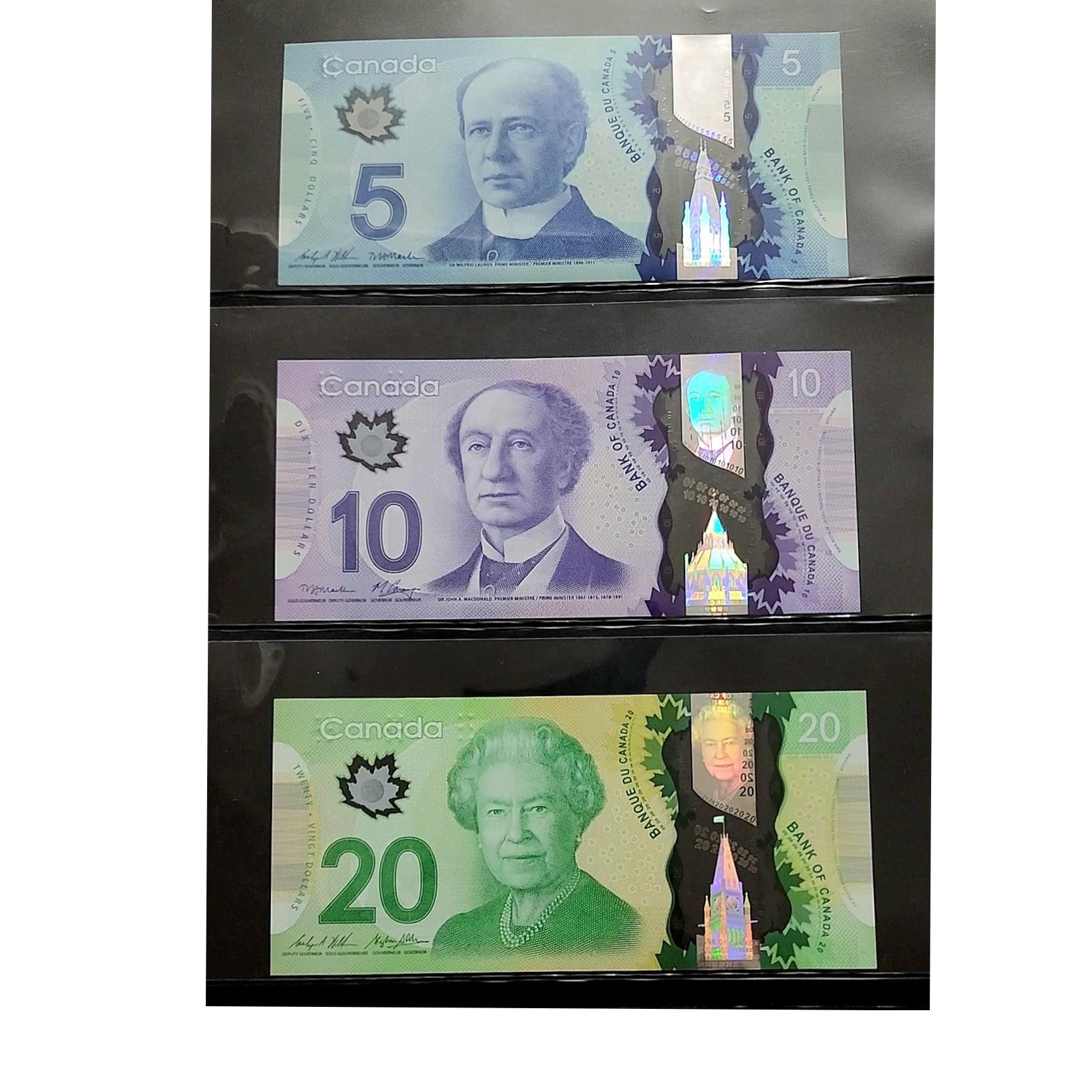 ست اسکناس دلار کانادا