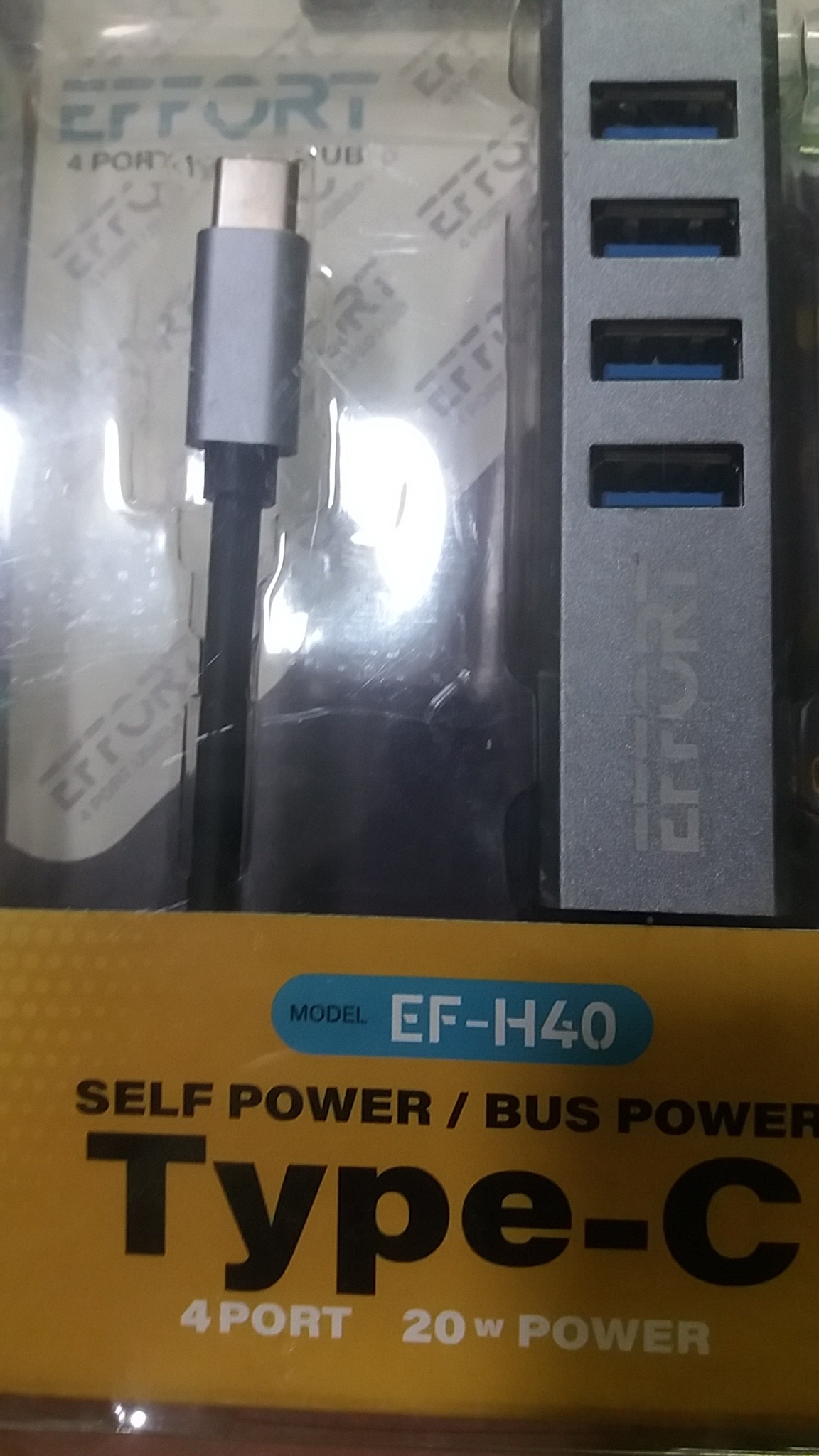 هاب چهار پورت USB3 تایپ سی(Type-c)