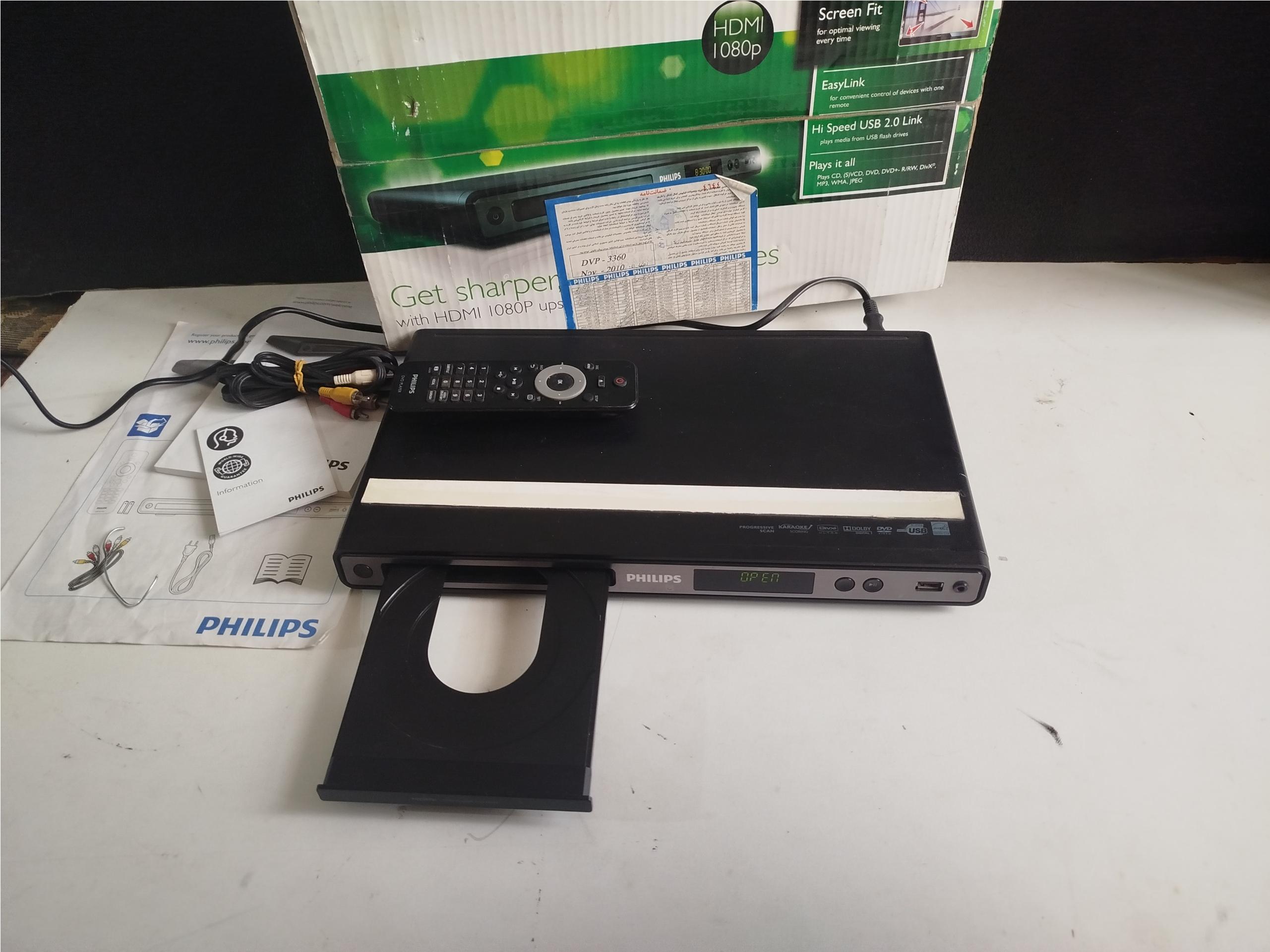 DvD فیلیپسusbداربا کارتن «توضیحات بخوانید. »