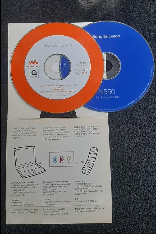 سی دی اصلی برنامه سونی اریکسون قدیم W550