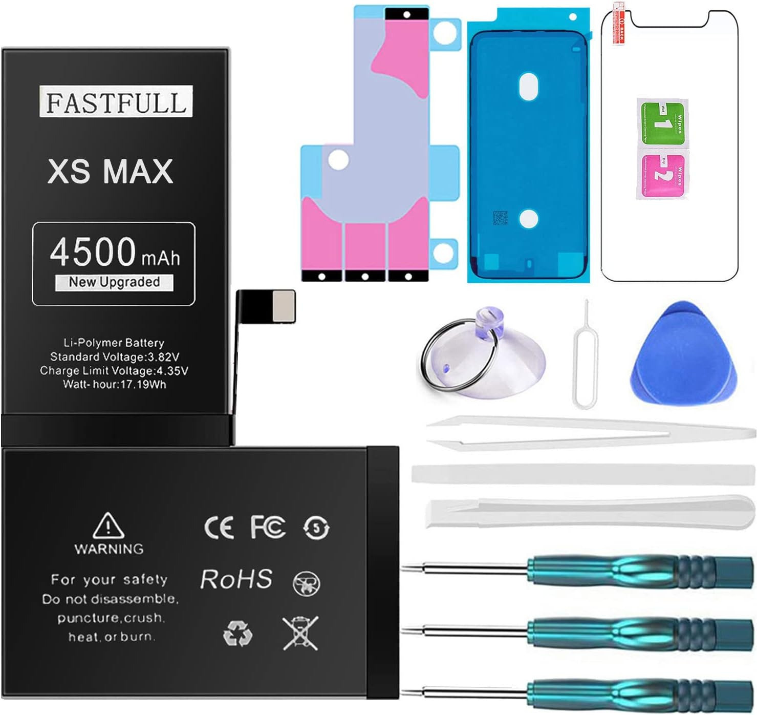 باتری 4500maH آیفون XS max کیت تعویض FASTFULL