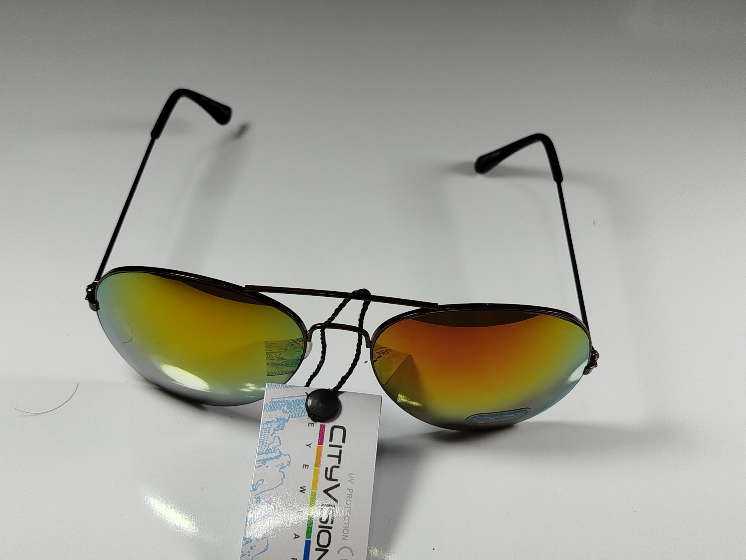 عینک آفتابی خلبانی رنگ ویژه آتشی