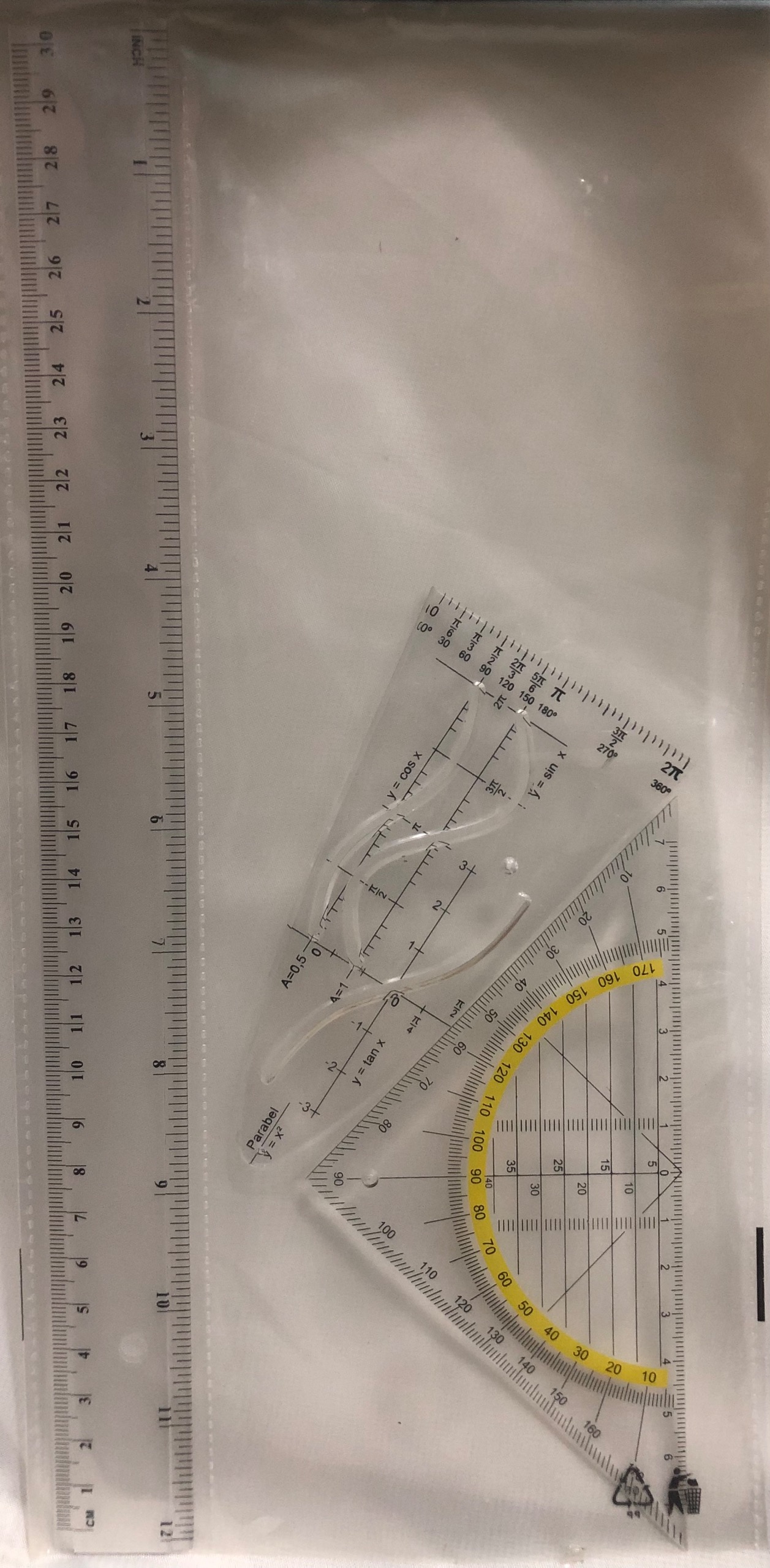 خط کش مهندسی بسته ای 3 عددی