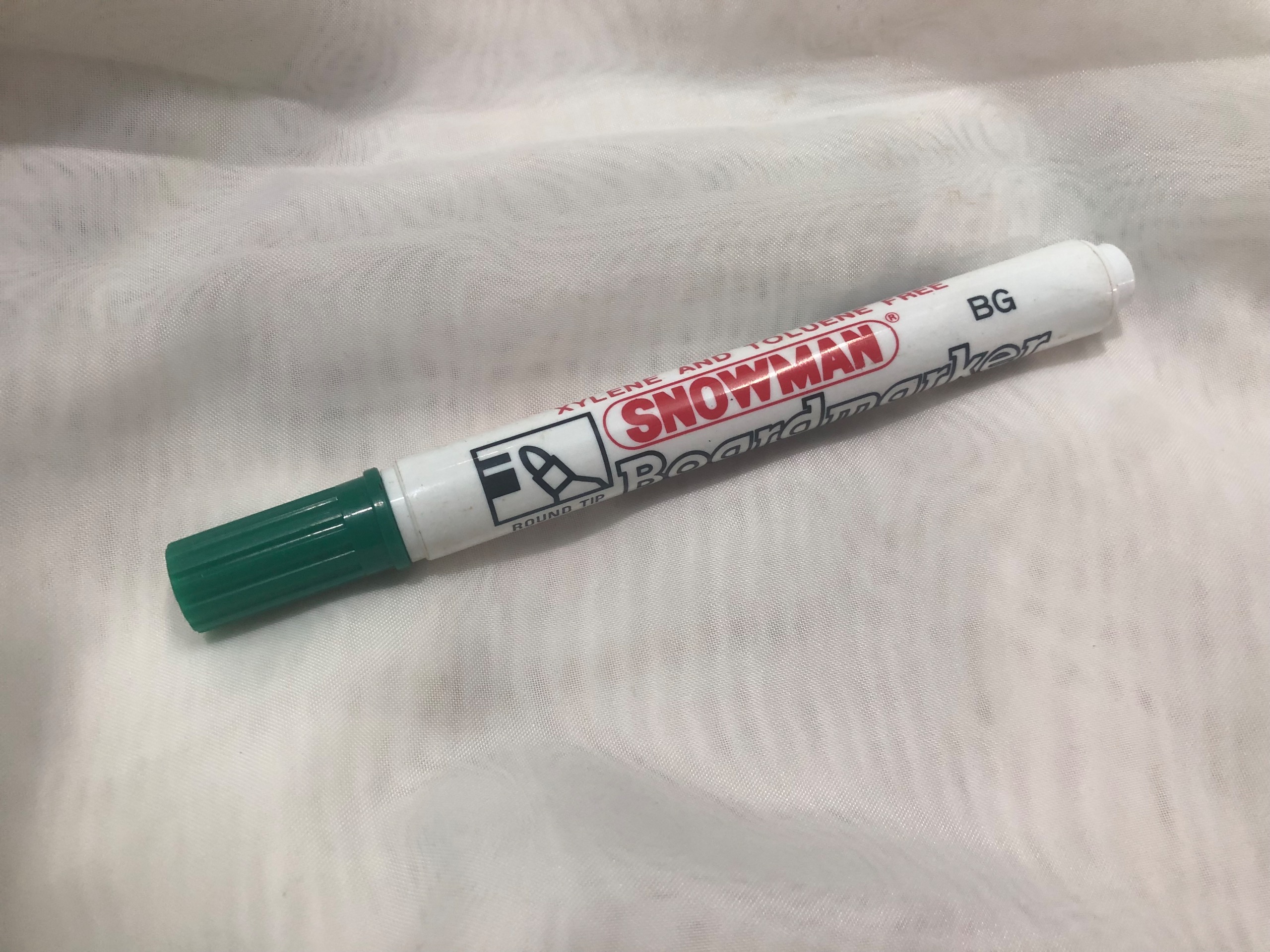 ماژیک وایت برد snowman سبز سر گِرد