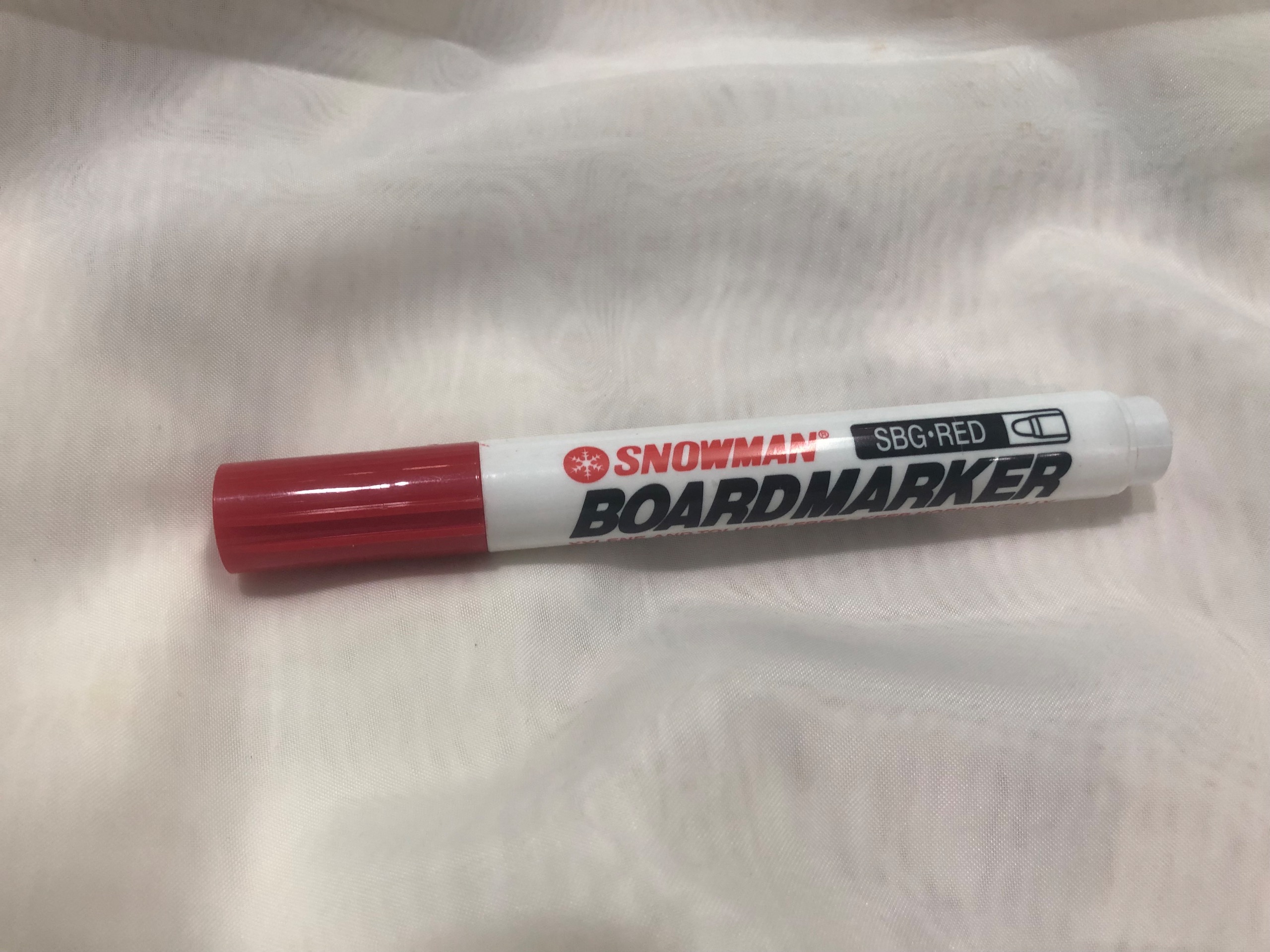 ماژیک وایت برد snowman قرمز سر گِرد