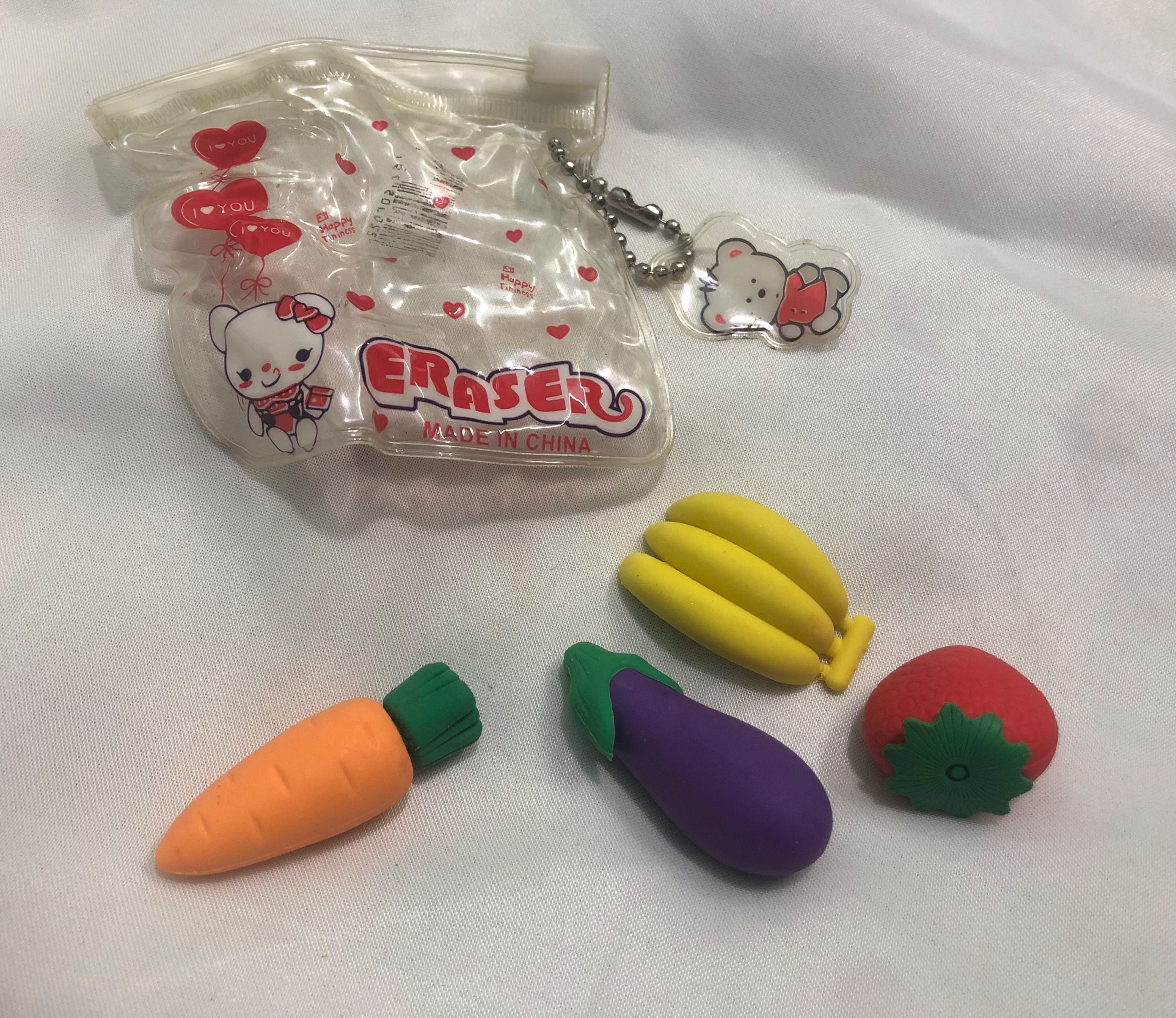 پاک کن بسته ای طرح میوه ای 4عددی