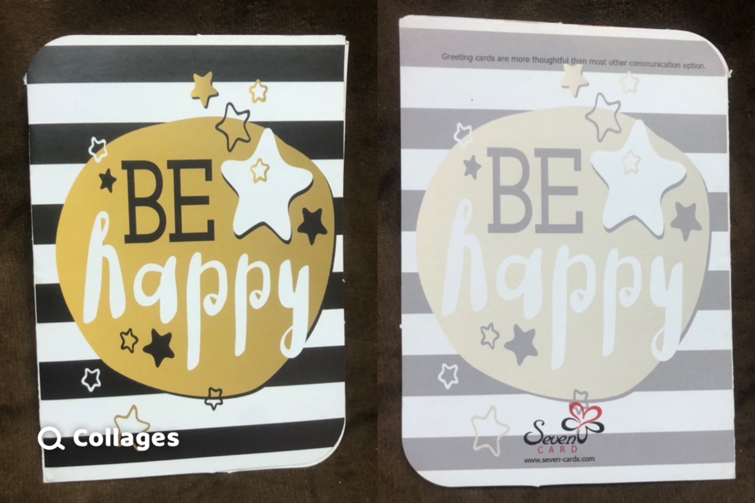 کارت پستال فانتزی کوچک be happy