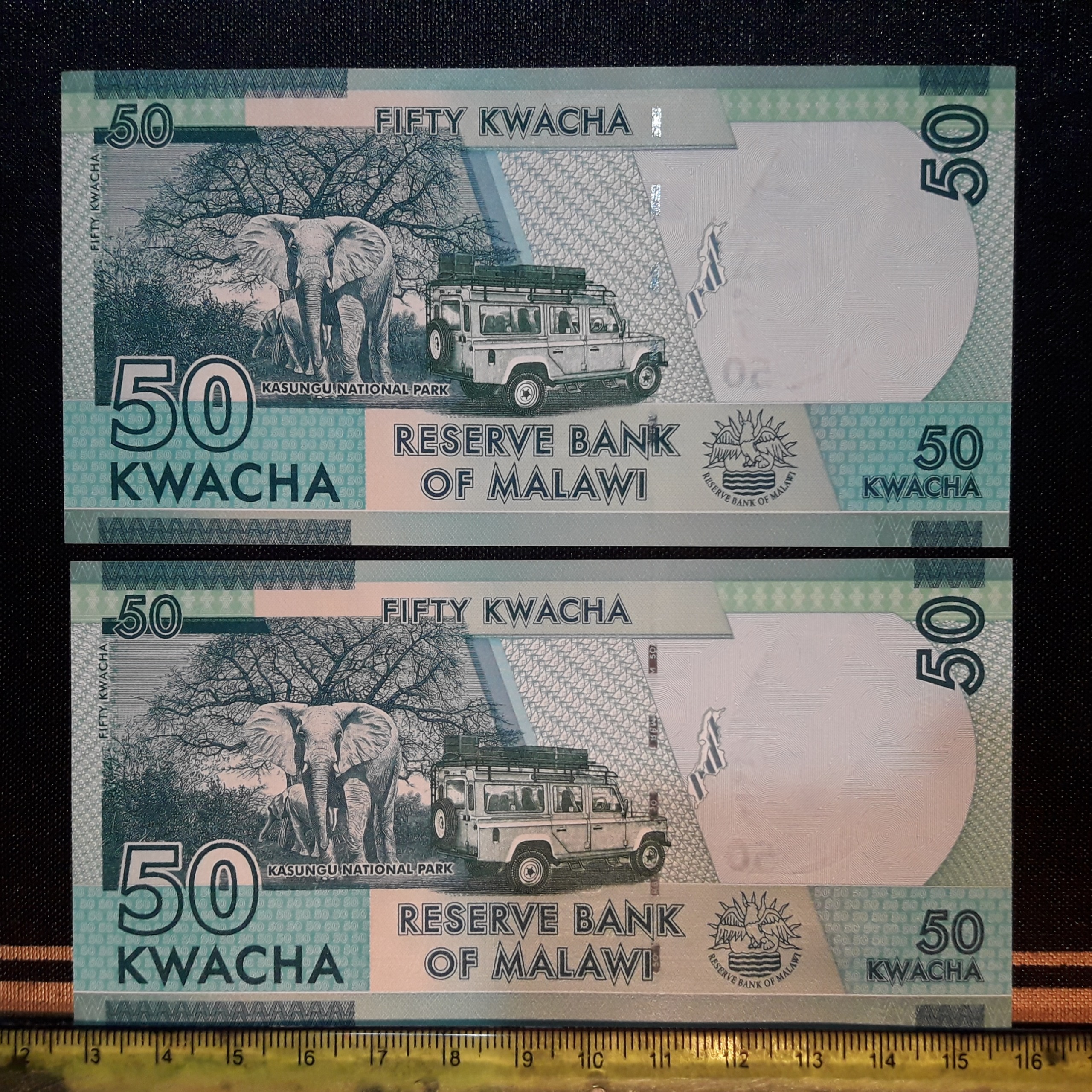 اسکناس کلکسیونی 50 کواچا مالاوی 2020 جفت