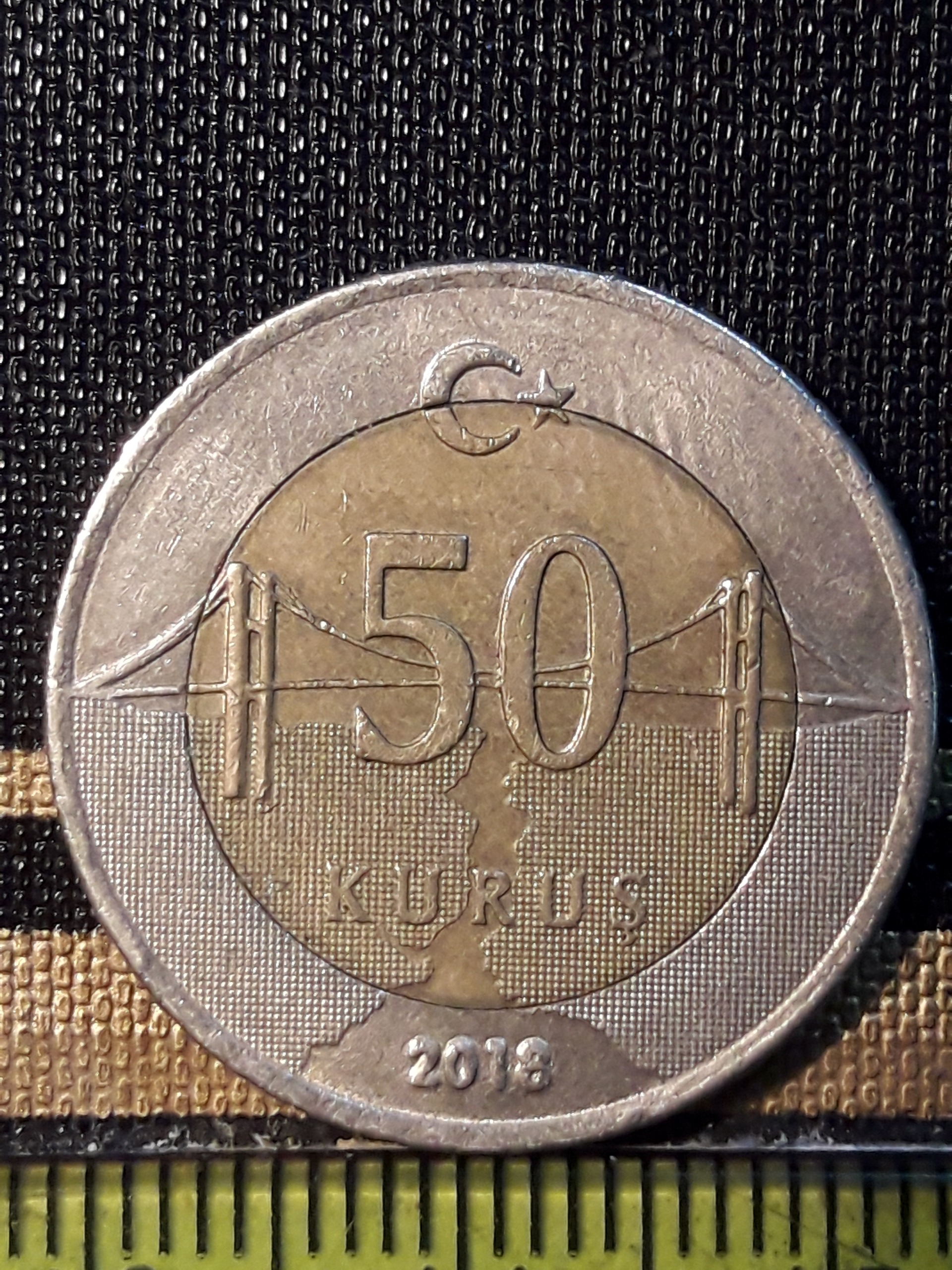 سکه کلکسیونی بایمتال 50 گروش 2018 کد291