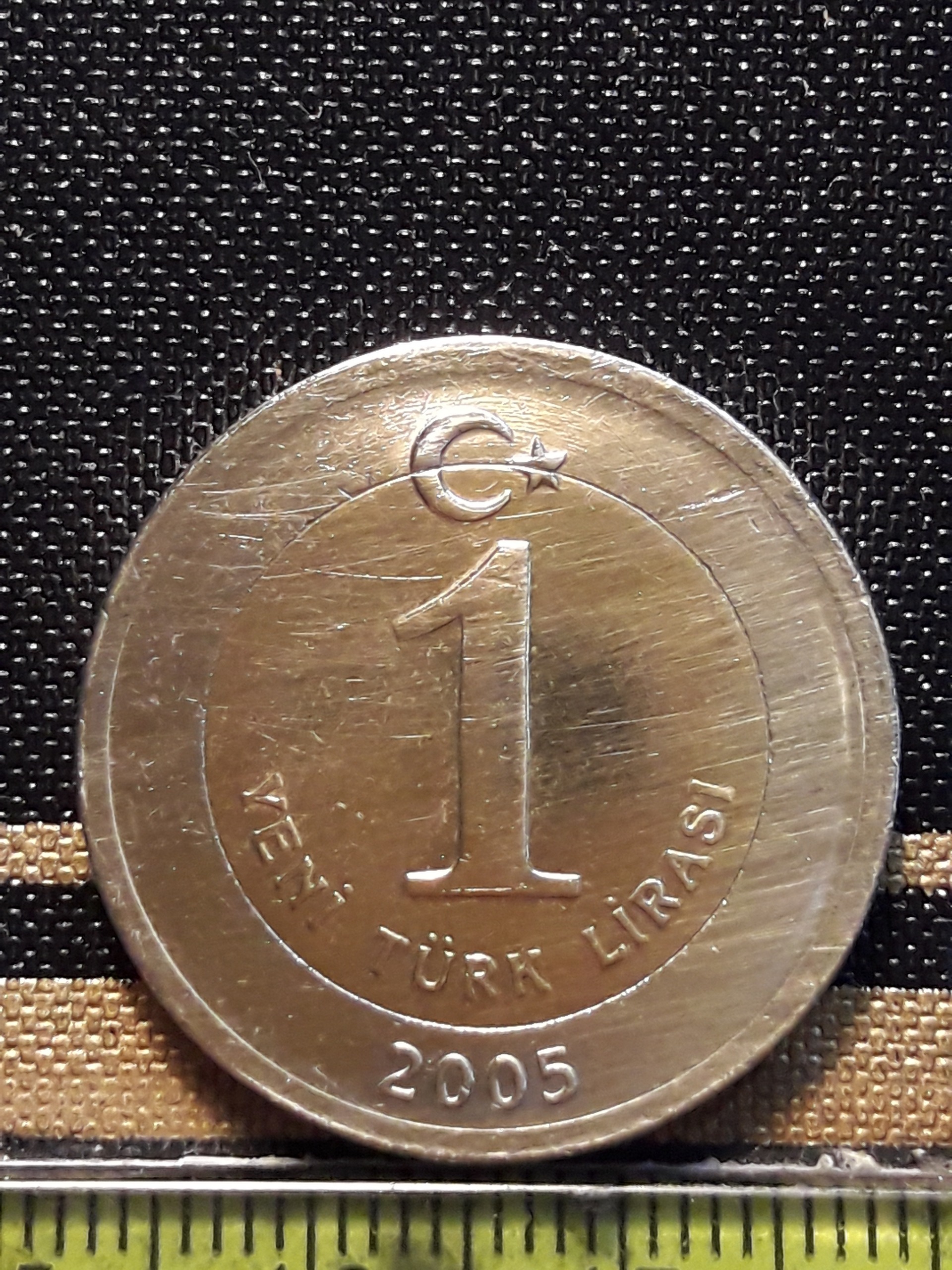 سکه کلکسیونی کمیاب 1 لیر ترکیه 2005 کد 293