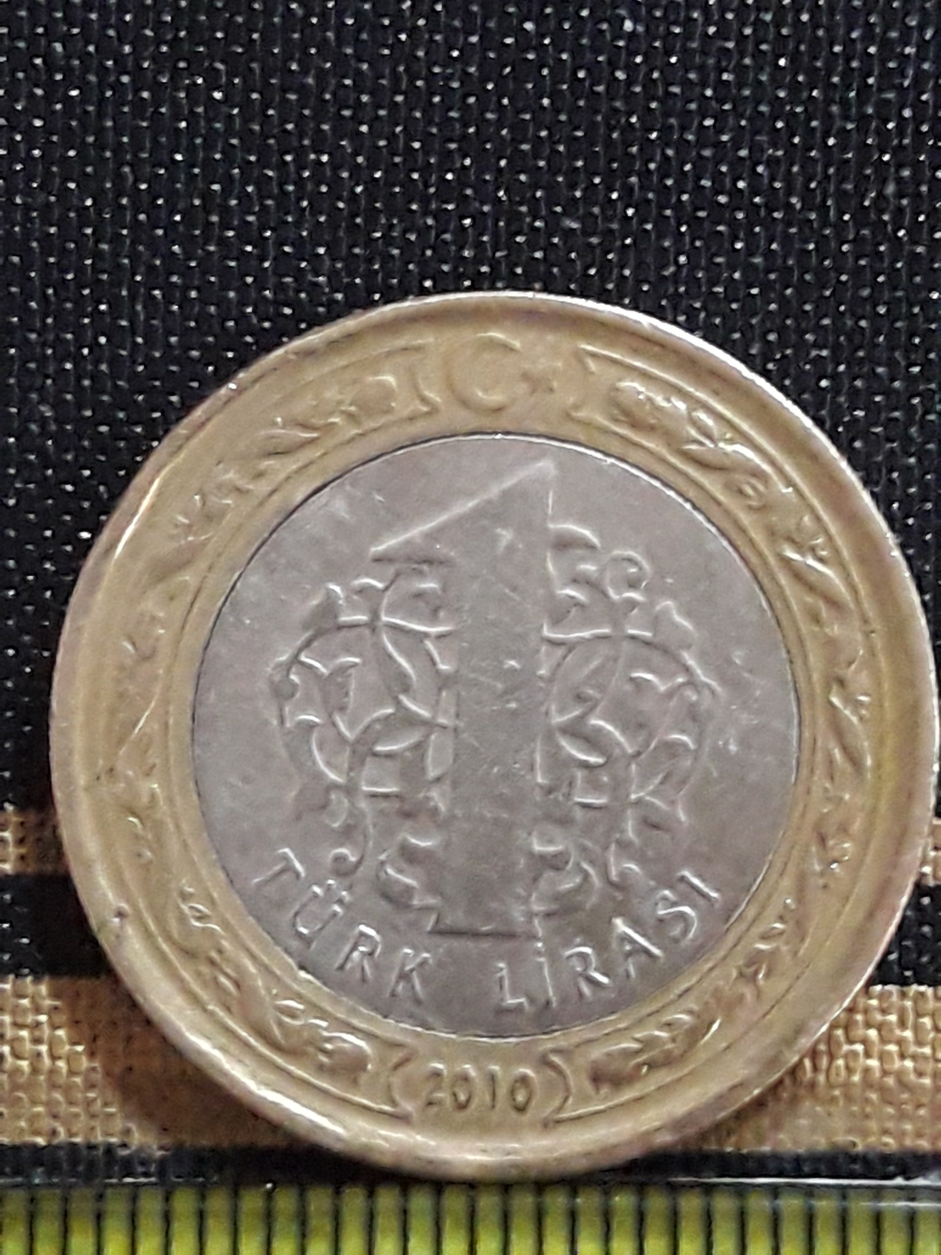 سکه کلکسیونی بایمتال ترکیه 1 لیر 2010 کد 338