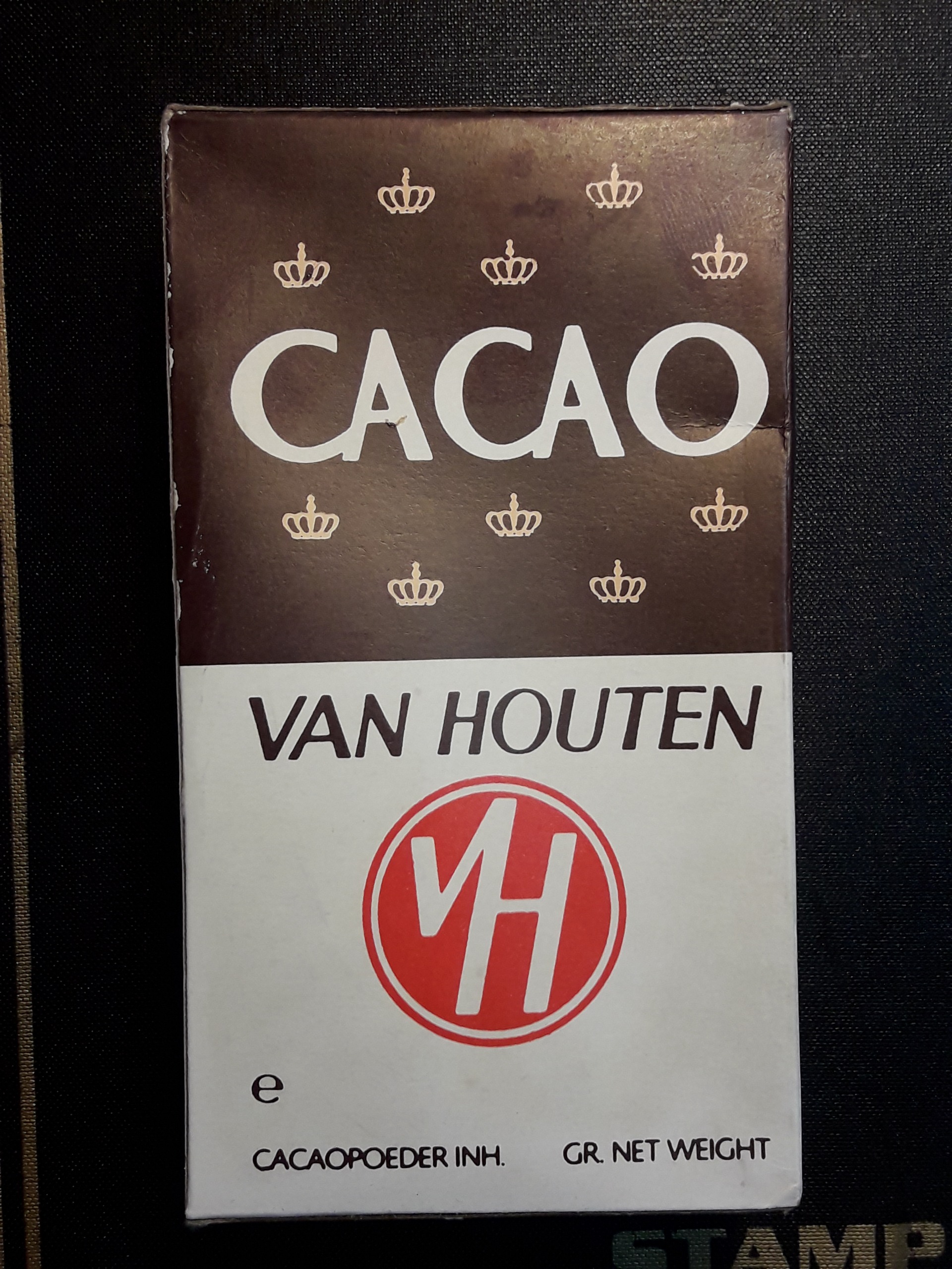 جعبه آکبند وقدیمی CACAO مارک VAN HOUTEN