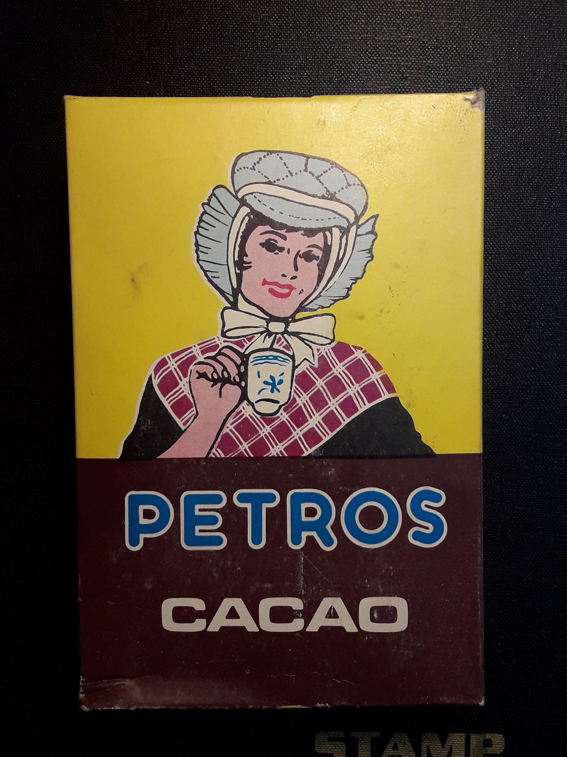 جعیه آکبند وقدیمی پتروس cacao پهلوی آکبند