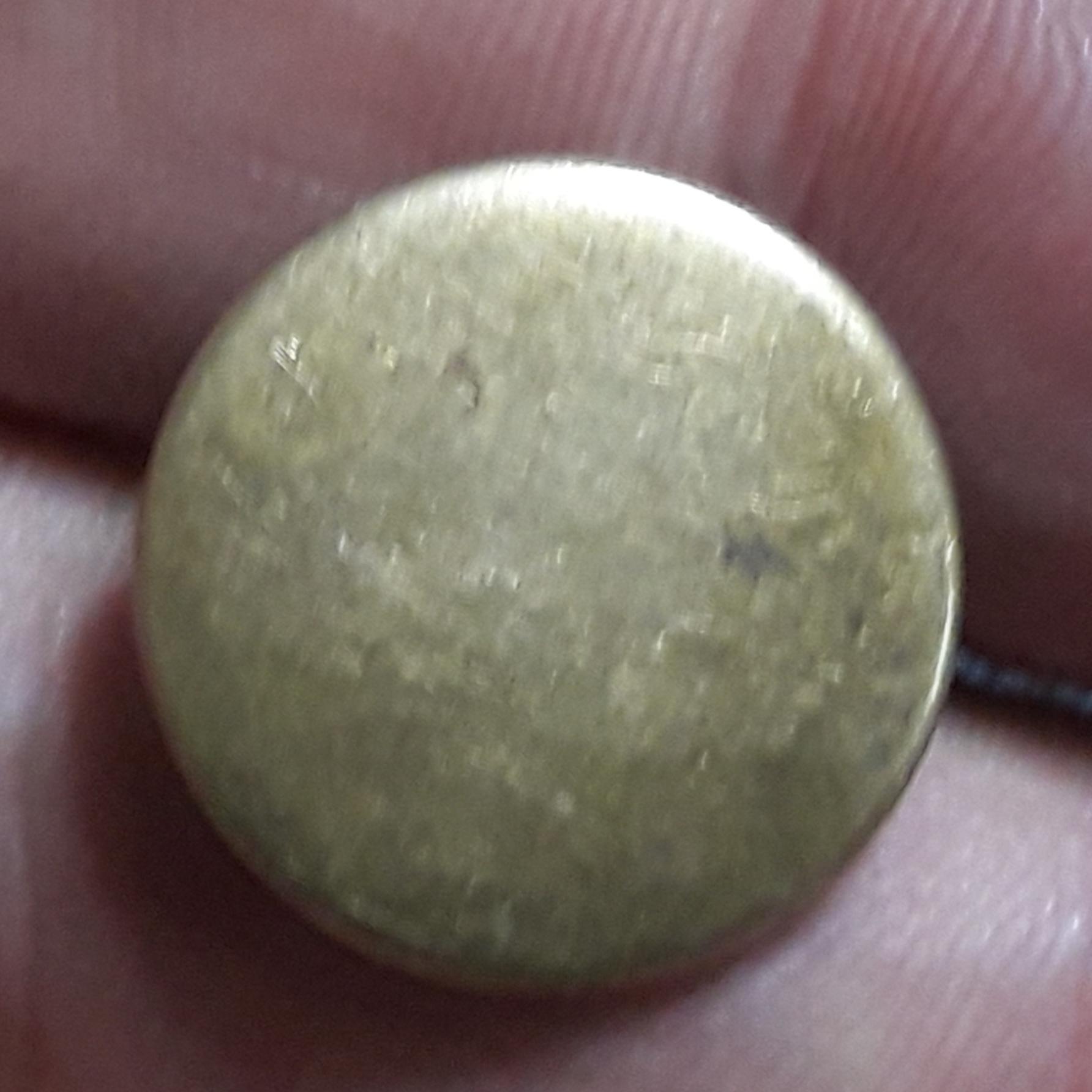 دکمه برنجی کمیاب سایز 8m پهلوی