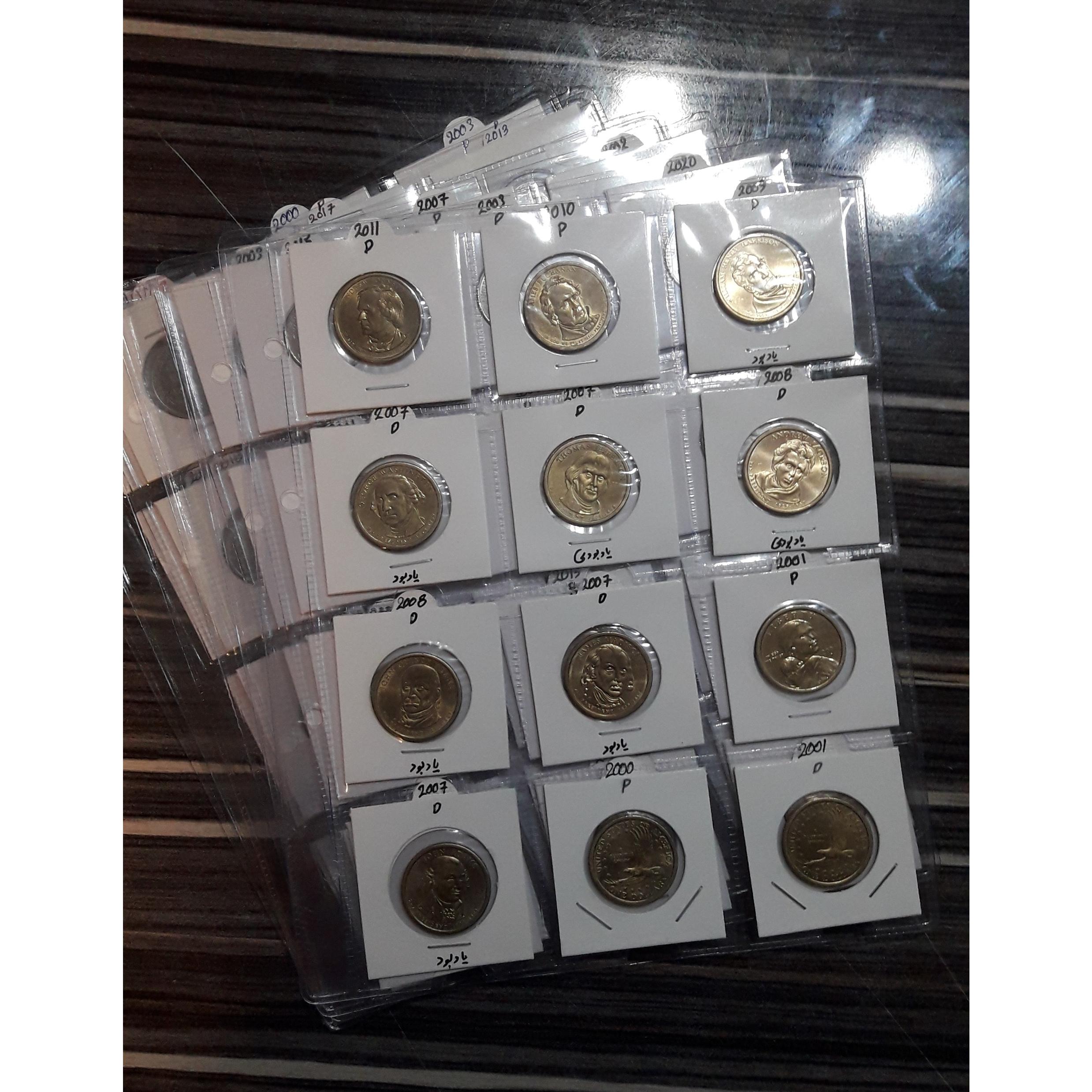 5 عدد ورق 12خانه نایلونی درجه 1 شفاف سکه