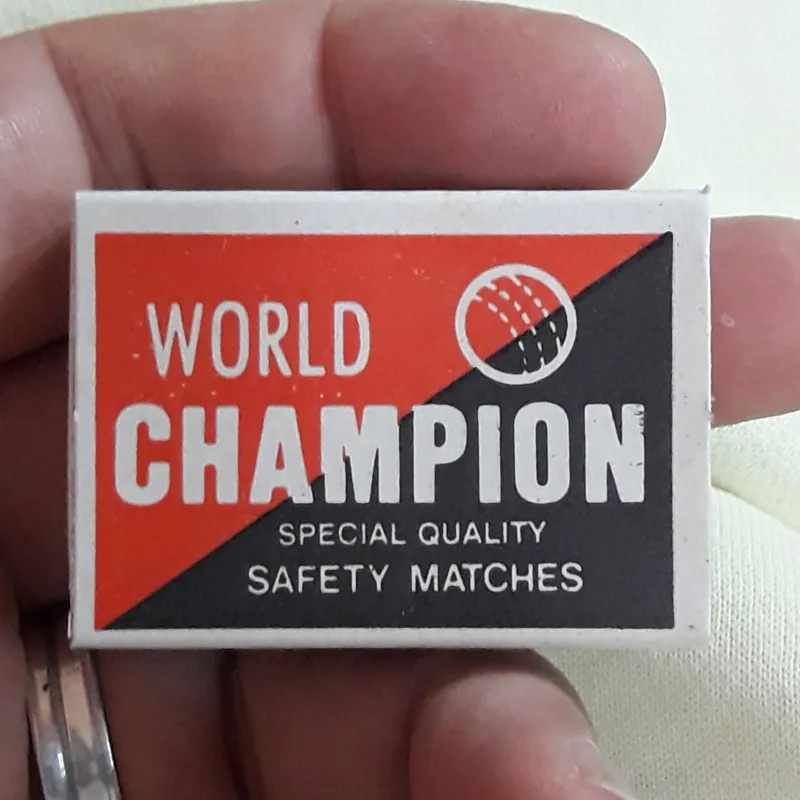 کبریت کلکسیونی یادبودی شامپیون قدمت بالا