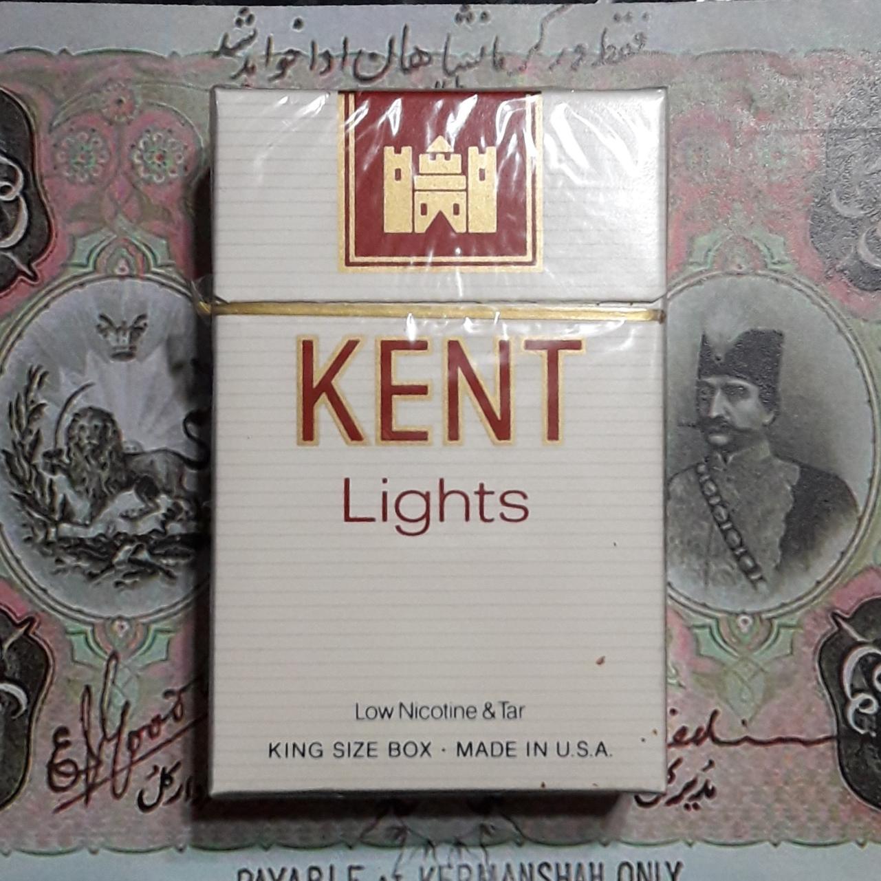 پاکت سیگارکلکسیونی قدیمی کنت اصل آمریکا آگ کد 41