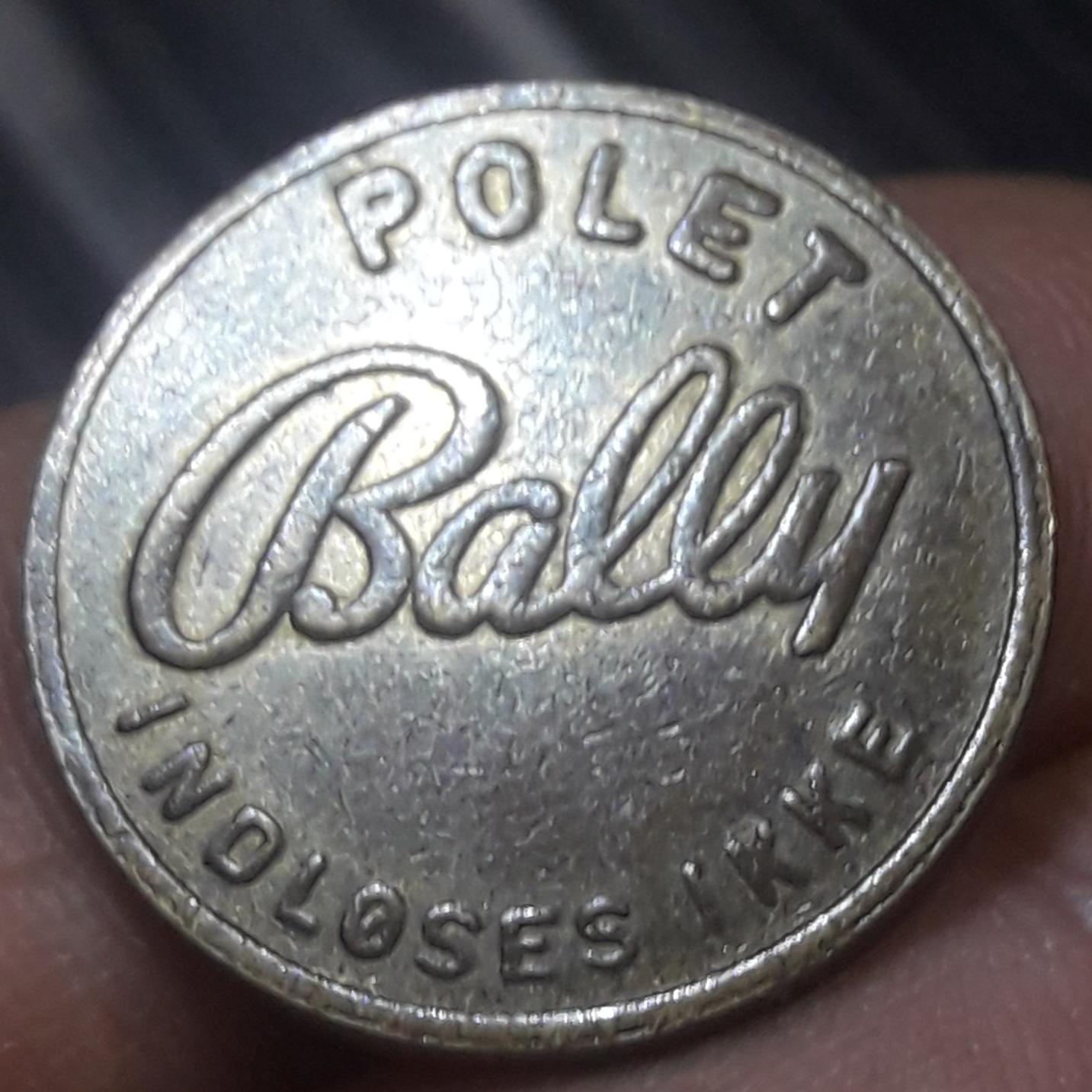 ژتون کلکسیونی کمیاب خارجی دوطرف یکی