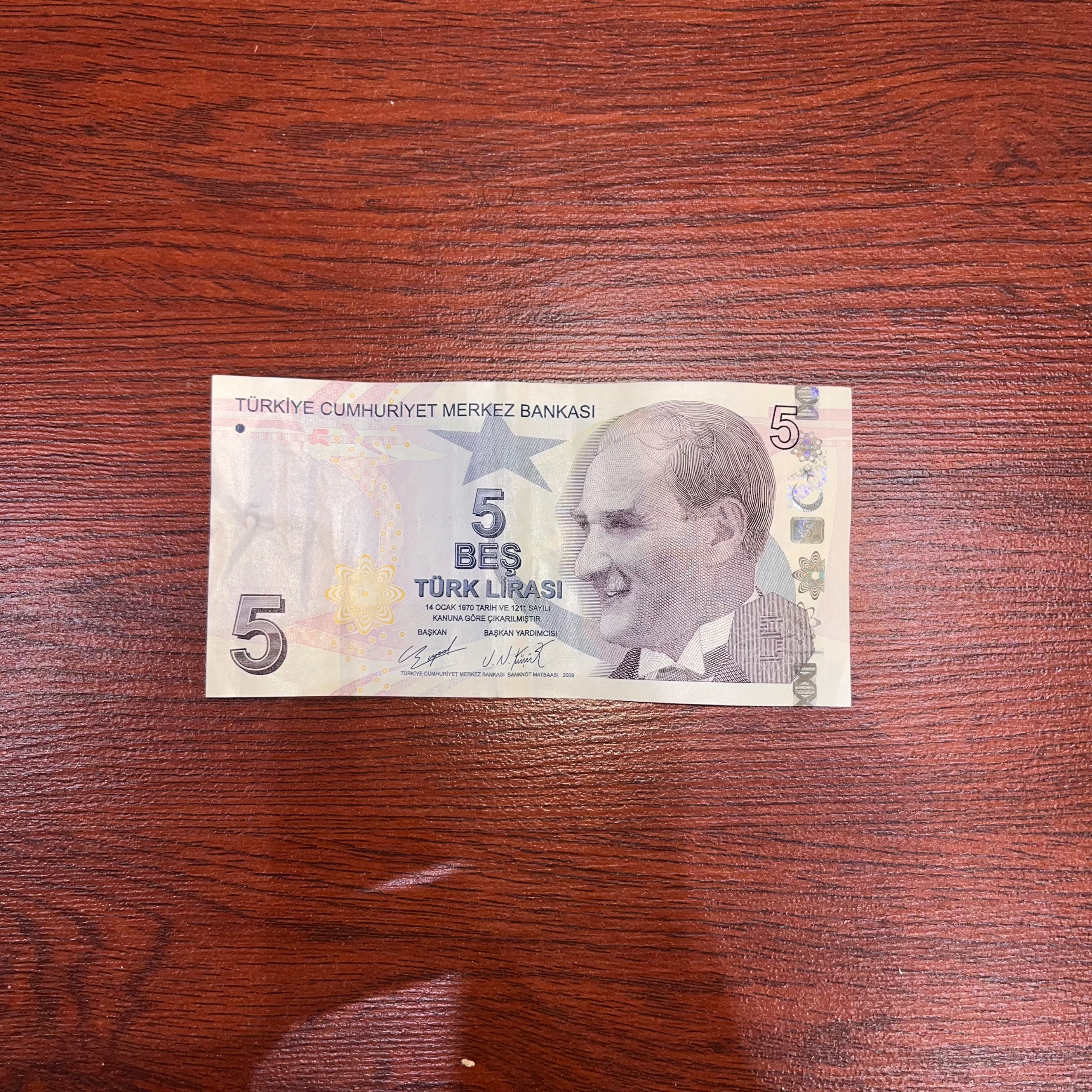 5 لیر رایج ترکیه