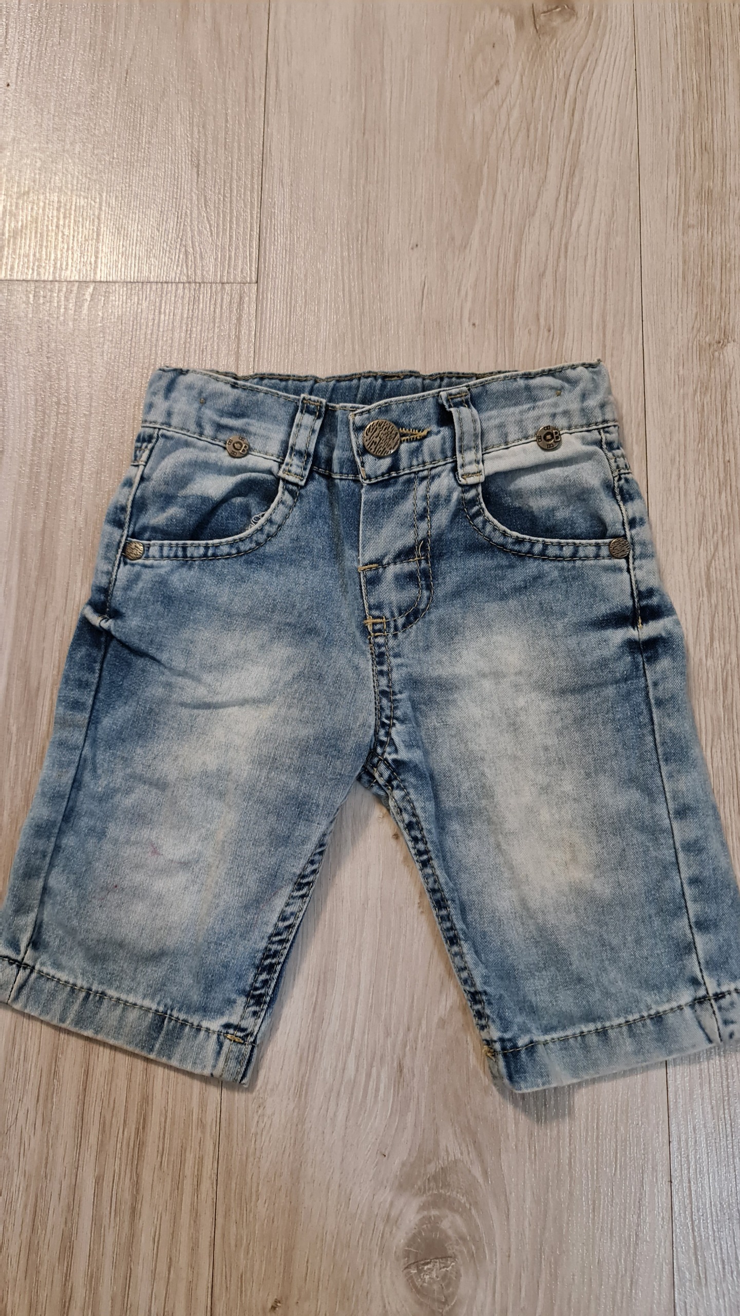 شلوارک بچگانه جین کاغذی