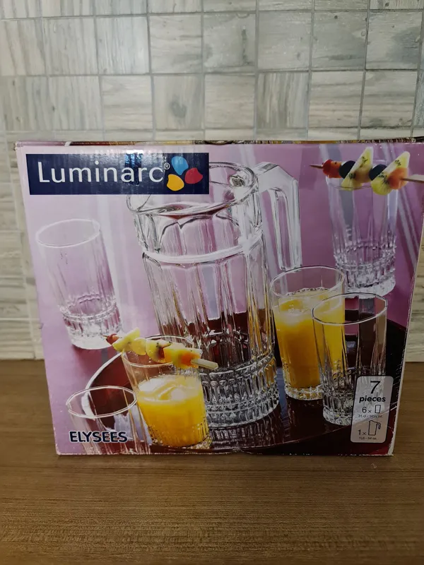 پارچ و لیوان لومینارک مدل Elysees