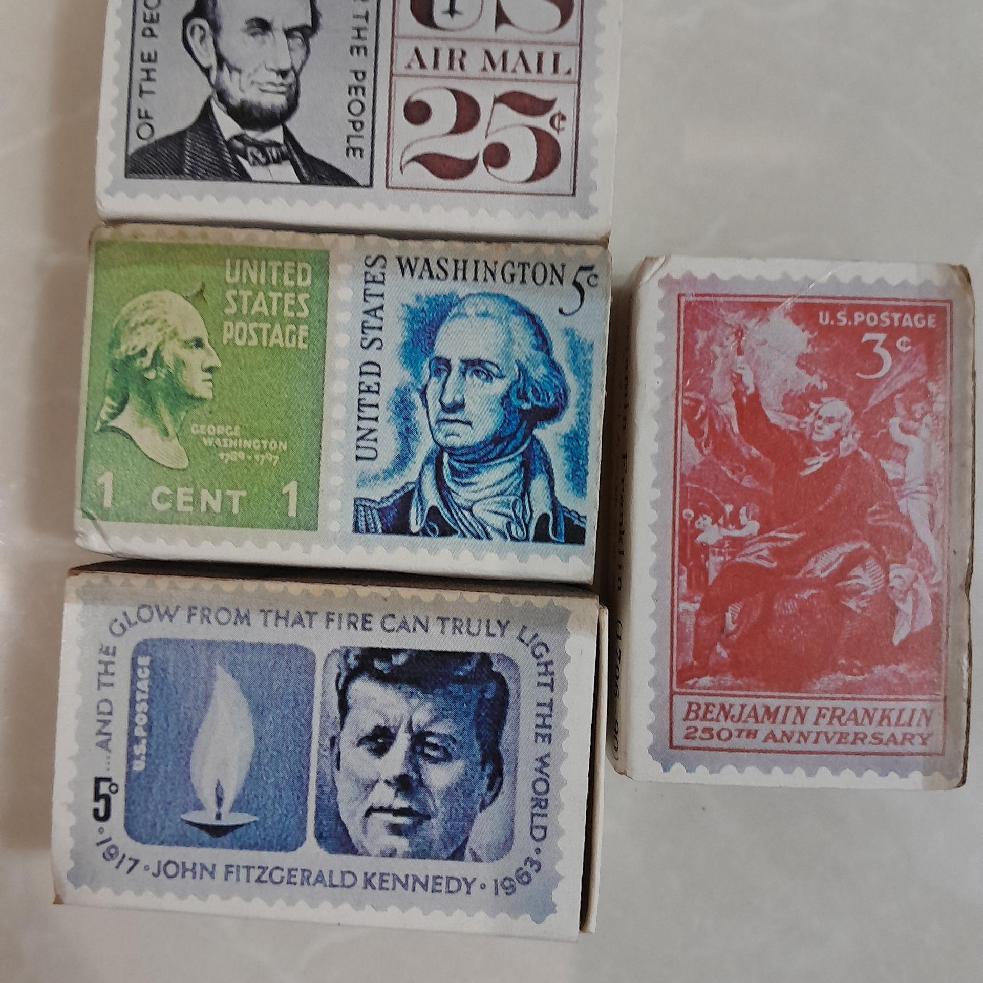 کبریت با تصاویر رئیسان جمهور امریکا