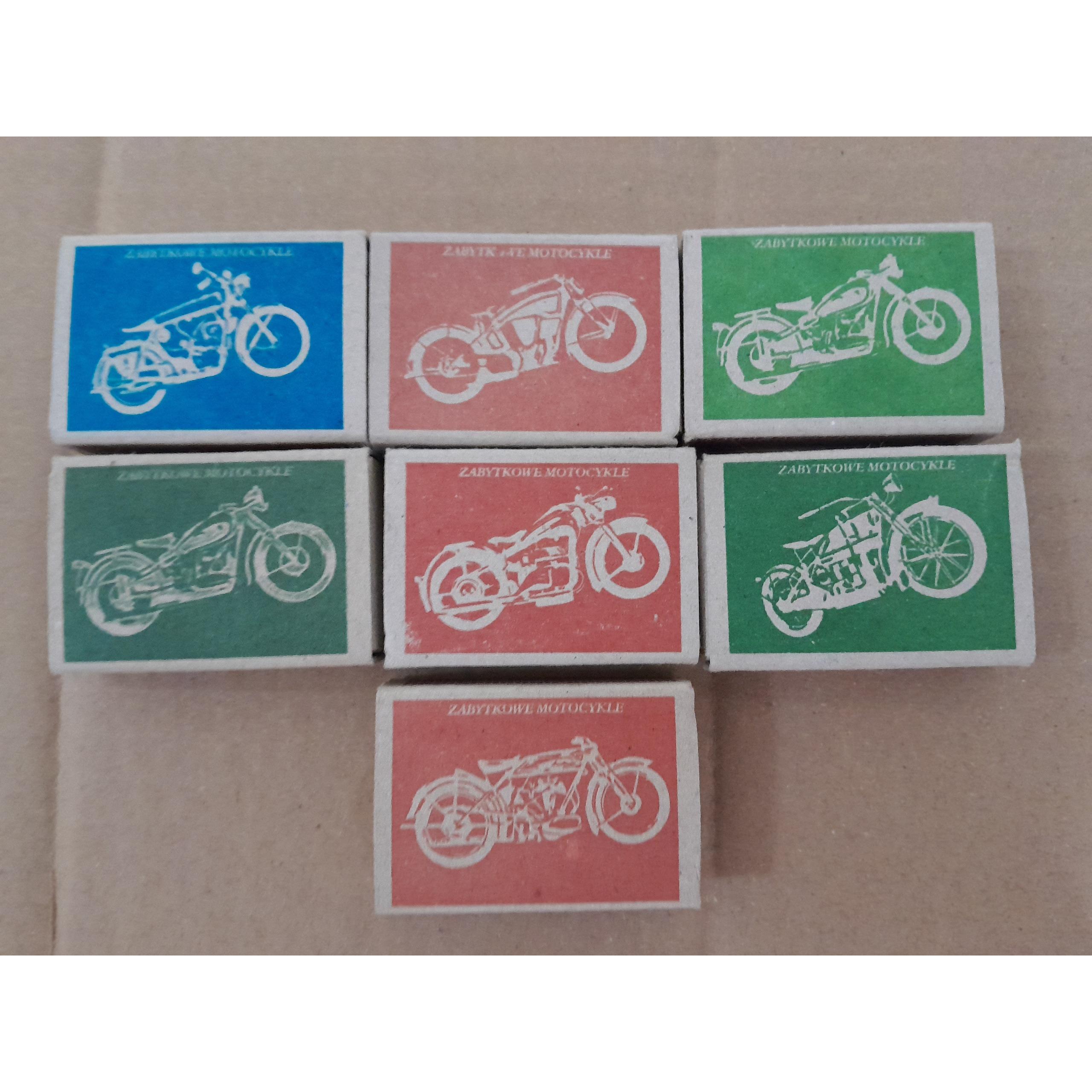 کبریت مقوایی با تصویر موتورسیکلت